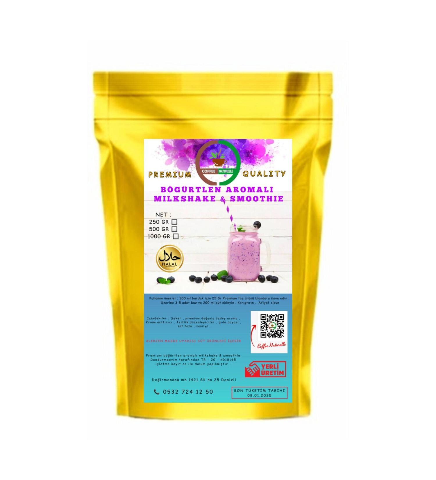 coffee Naturelle Blackberry Flavored Milkshake & Smoothie 1 kg