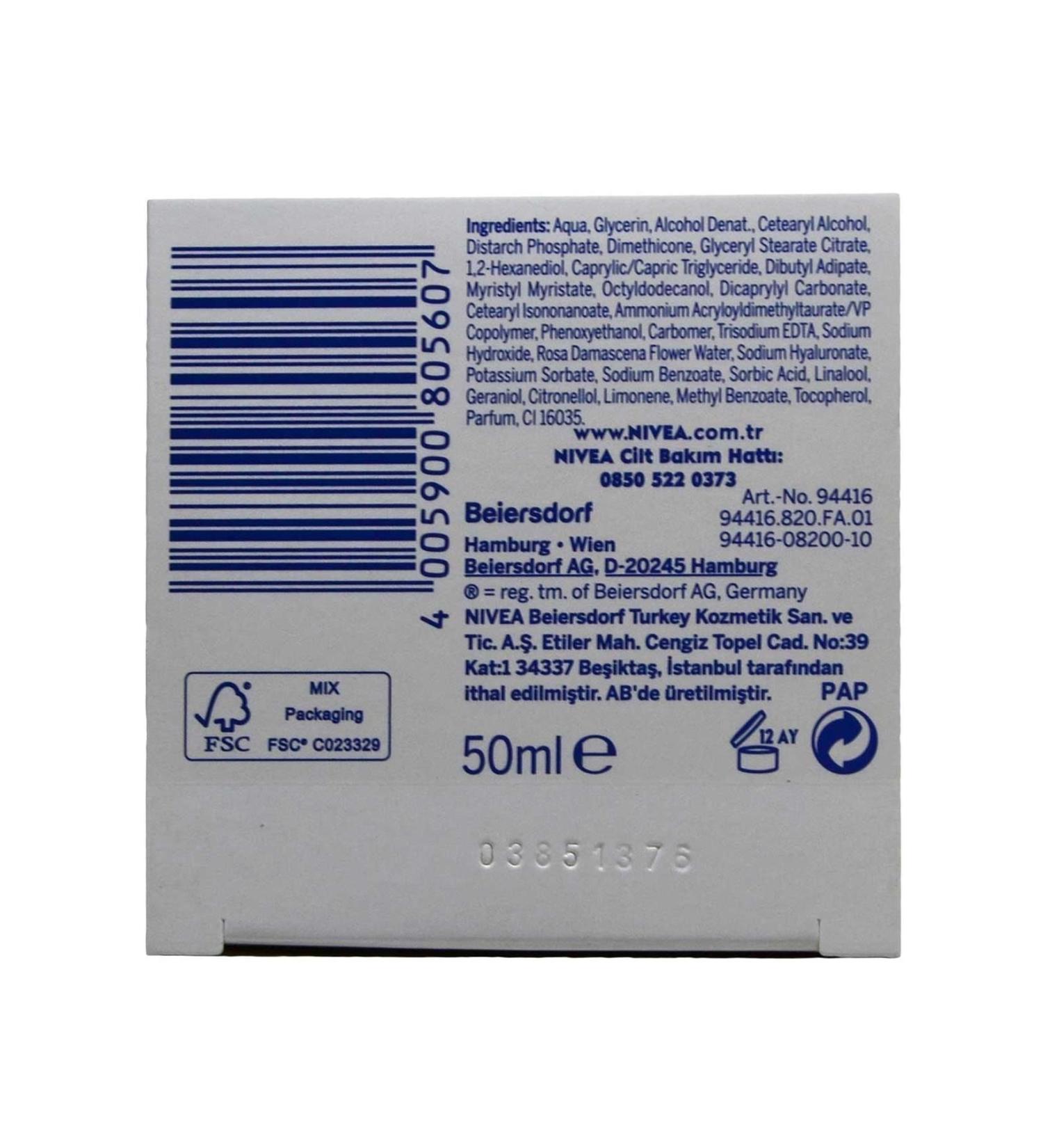 NIVEA Brand: Moisturizing Cream 50 Ml Aqua Rose 4005900805607 Category: Face Cream