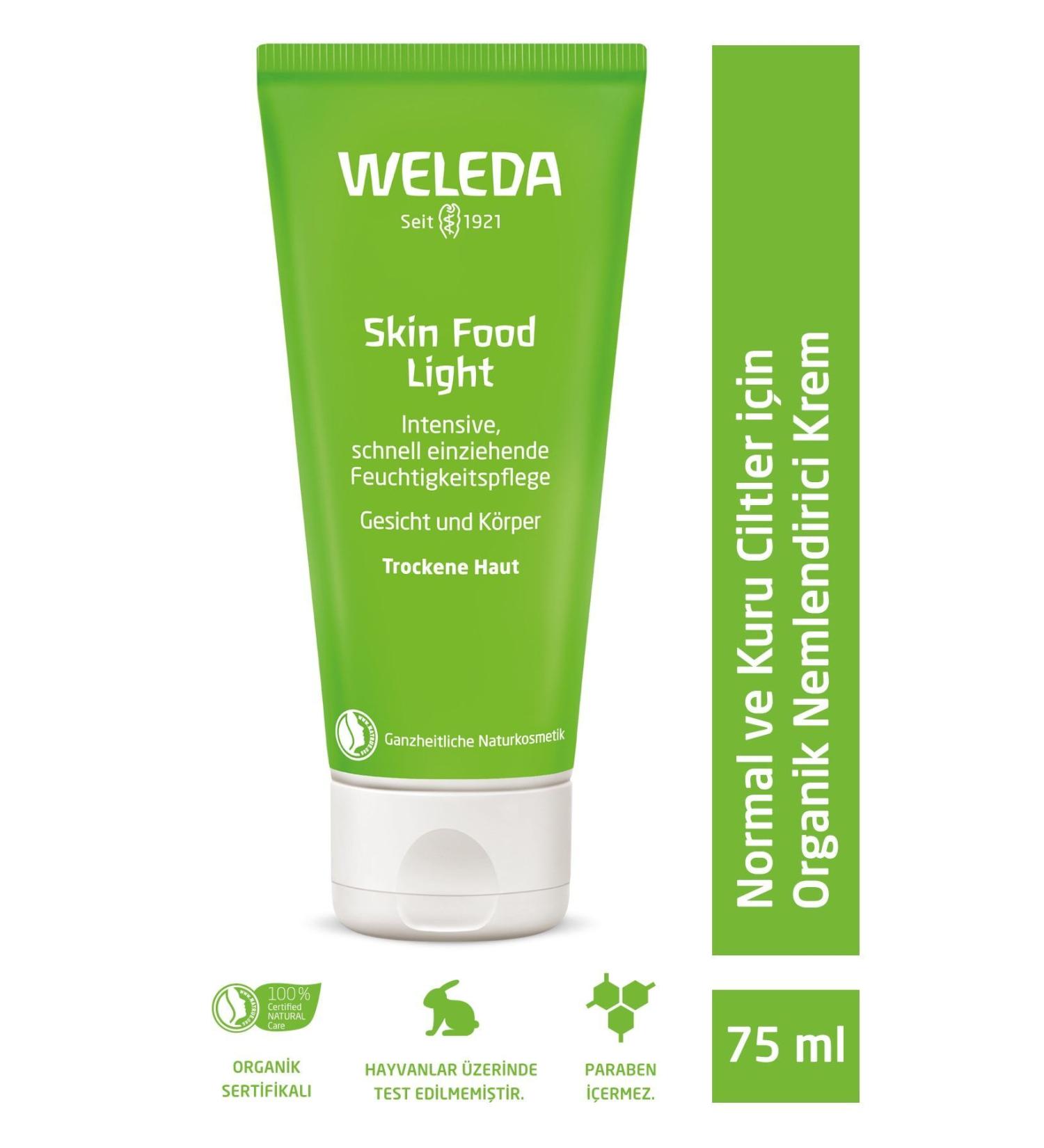 Weleda Skin Food Light Moisturizing and Nourishing Organic Care Cream 75ml - Normal and Dry Skin - Buy Online on GoSupps.com