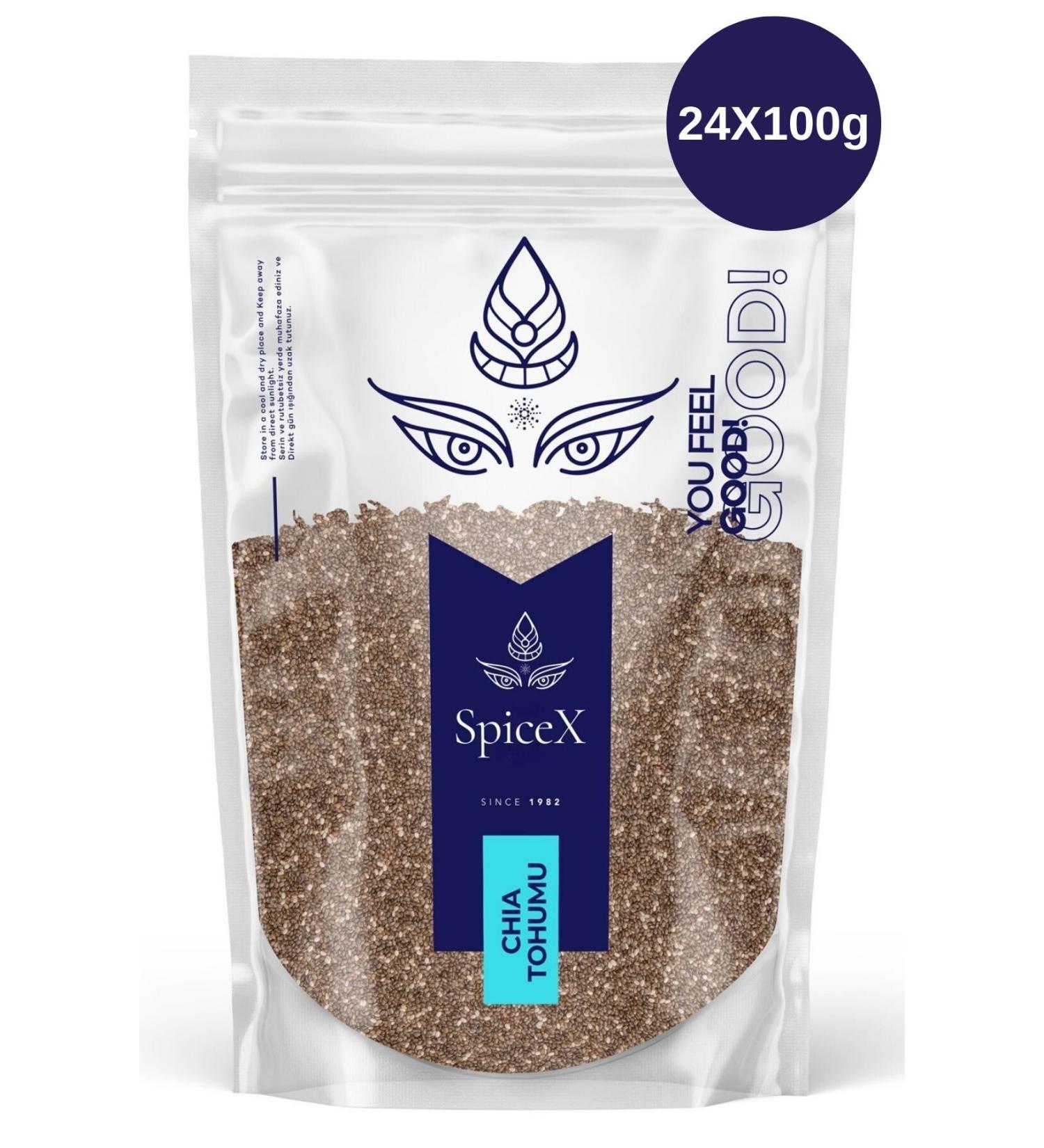 The Spicex Organic SpiceX Chia Seed 24X100g