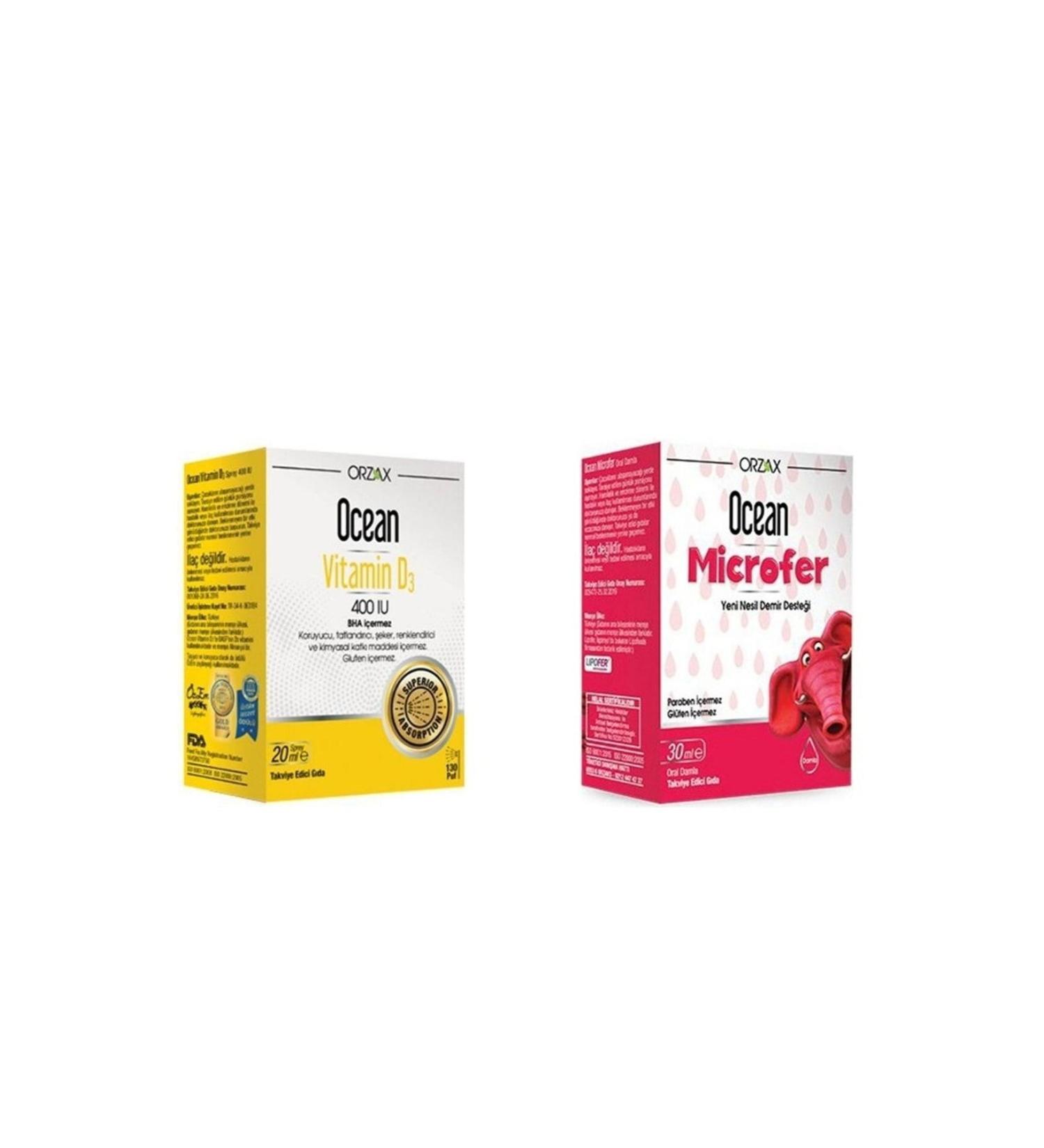 Oceann Microfer Drop + Vitamin D3 400 Spray