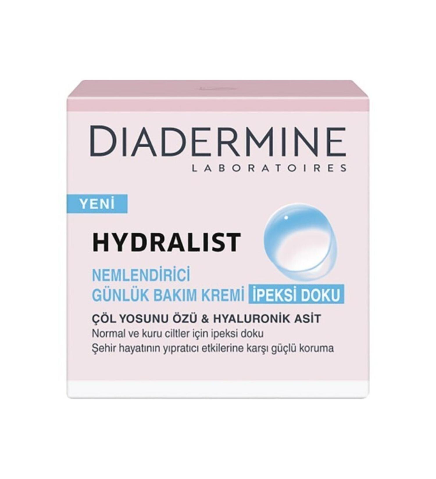 Diadermine Hydralist Silky Texture Moisturizing Daily Care Cream 50 ml - Buy Online on GoSupps.com