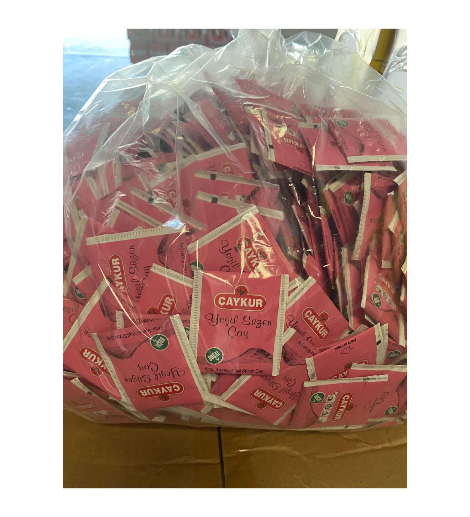 aykur Green Tea Cup Tea Bag (Apple) 1200 pieces (1 BOX)