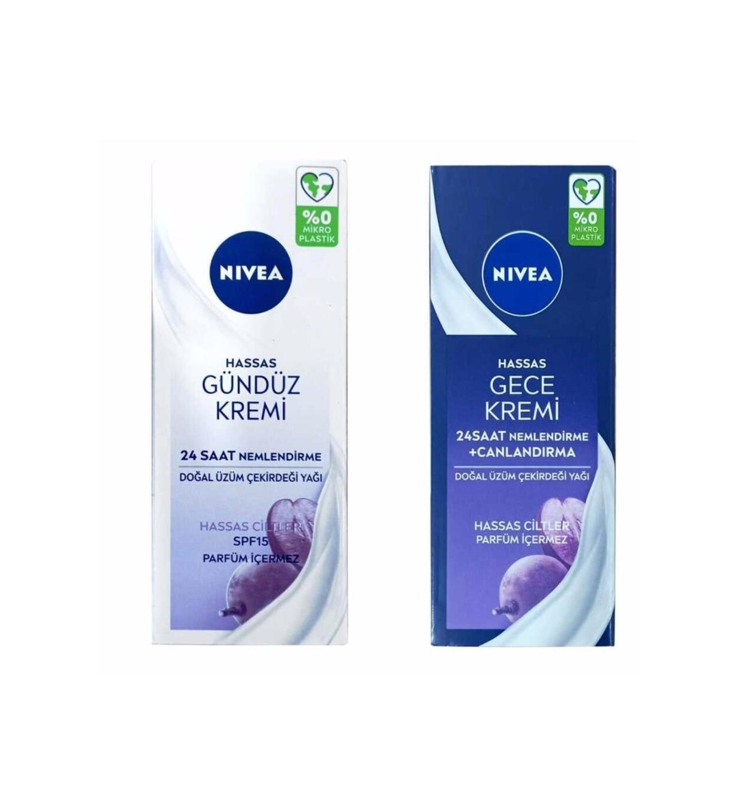 NIVEA Sensitive 24 Hour Moisture Day & Night Cream for Sensitive Skin 50 ml