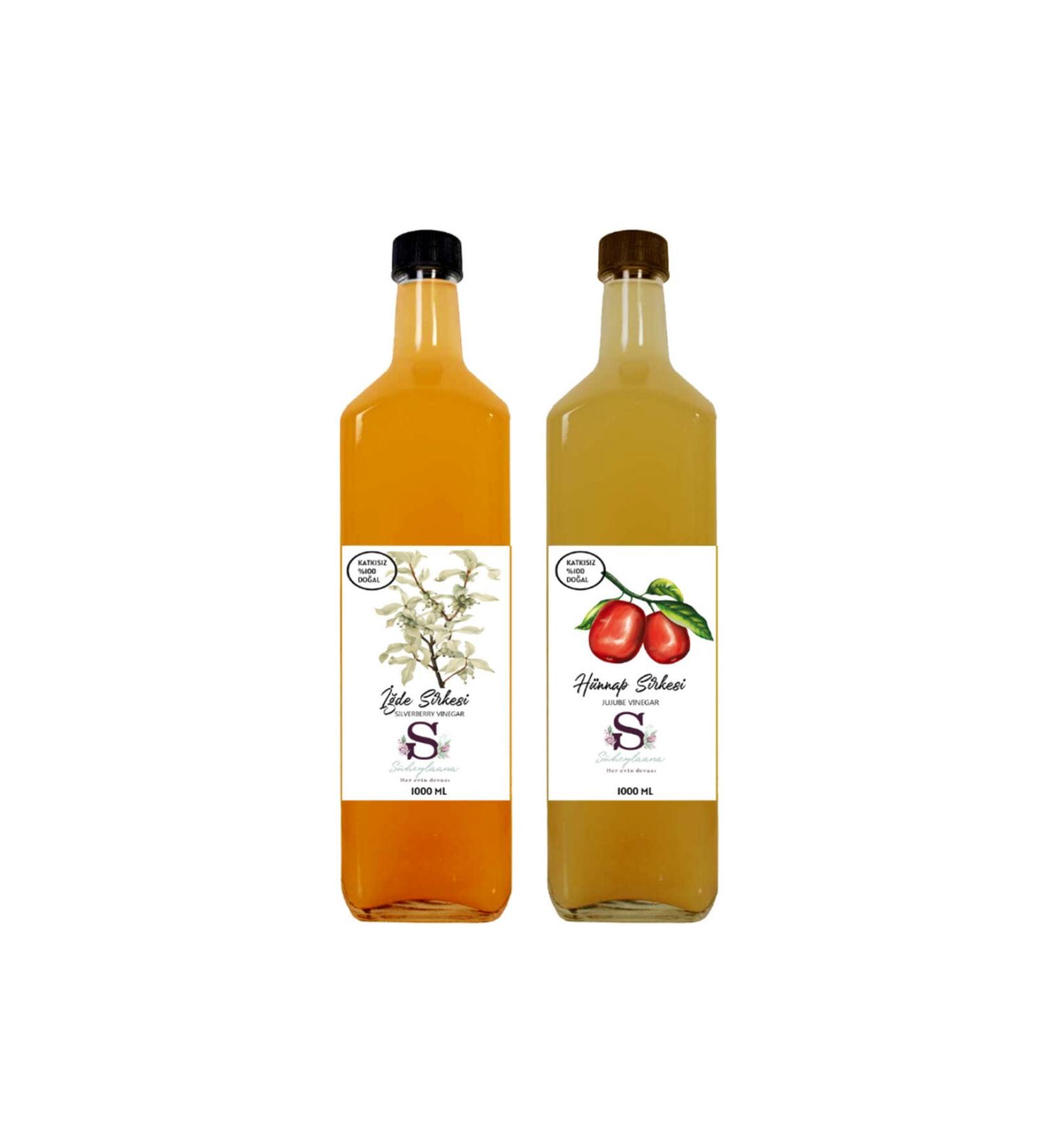 S heylaana Natural Oleaster Vinegar 1000 ml and Jujube Vinegar 1000 ml