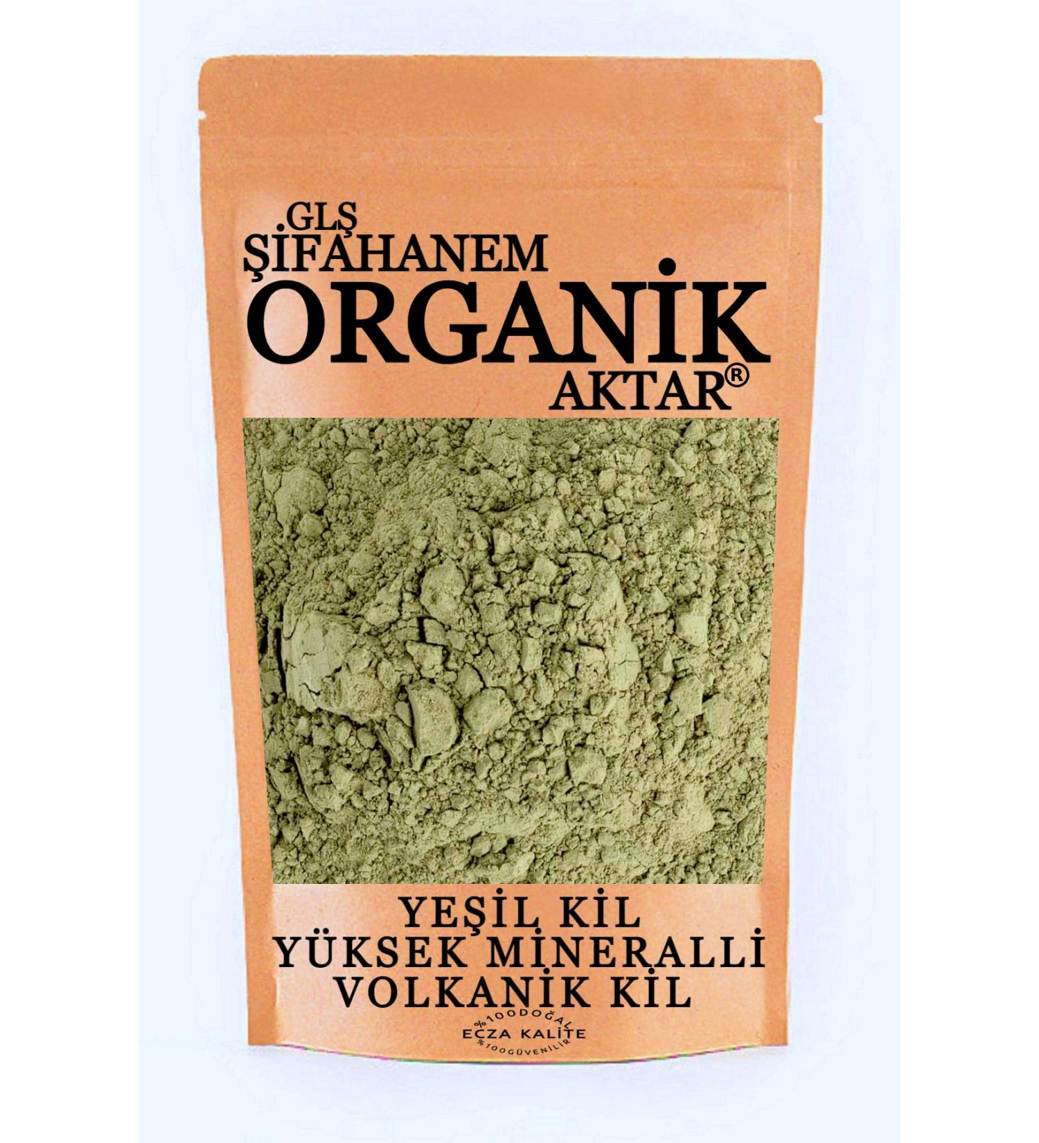 GL FAHANEM ORGANIC ACTAR Green Clay Natural Face Mask 1 kg High Mineral