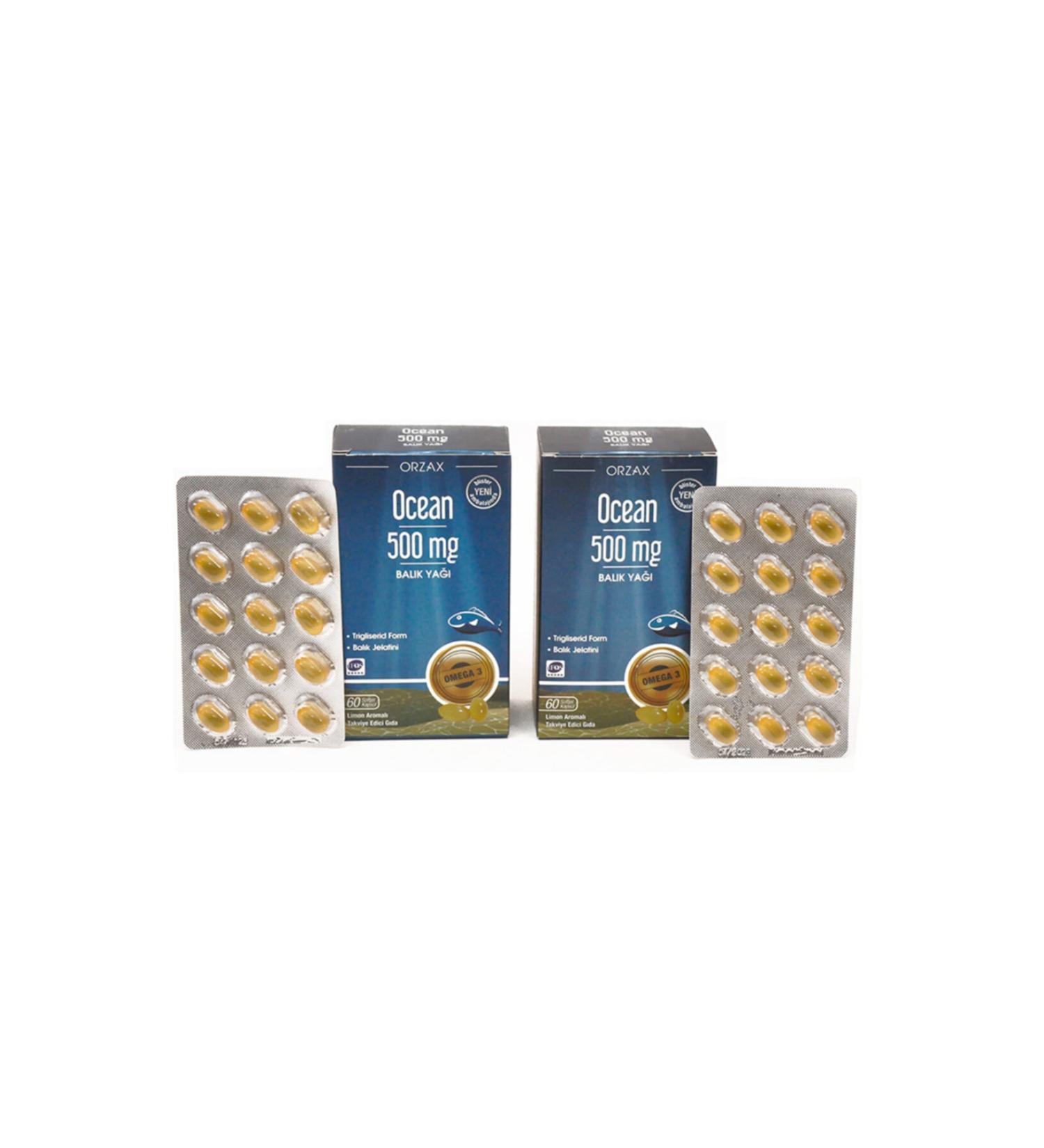 Ocean Ocean 500 Mg Fish Oil Lemon Flavored X 2 Pieces