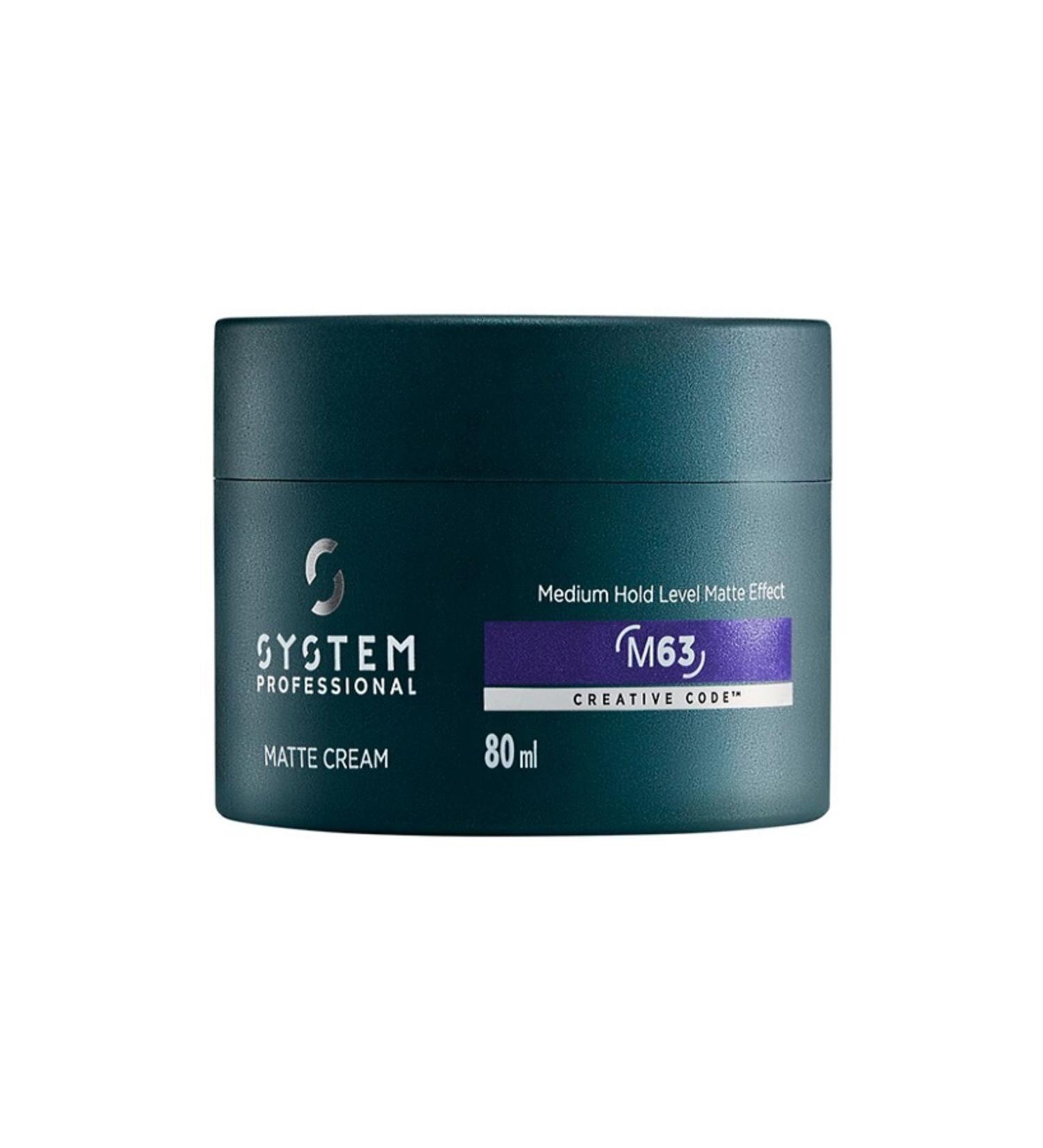 System Professional Man M63 Matte Cream Texturizing Styling Matte Cream 80 ml DEMBA4492