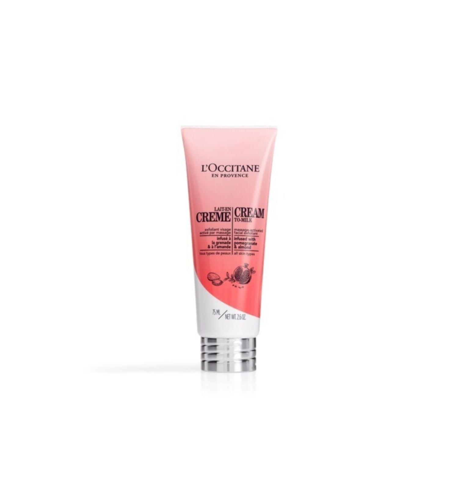L'Occitane Infusions Cream to-Milk Facial Exfoliator - Infusions Cream Facial Peeling - 75 ml DEMBA4515