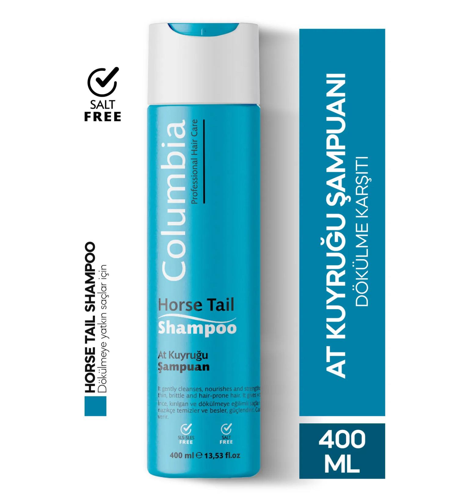 Columbia Horsetail Plant Extract Anti-Hair Loss Fast Growth Effective Volumizing Shampoo 400 ml - Buy Online on GoSupps.com