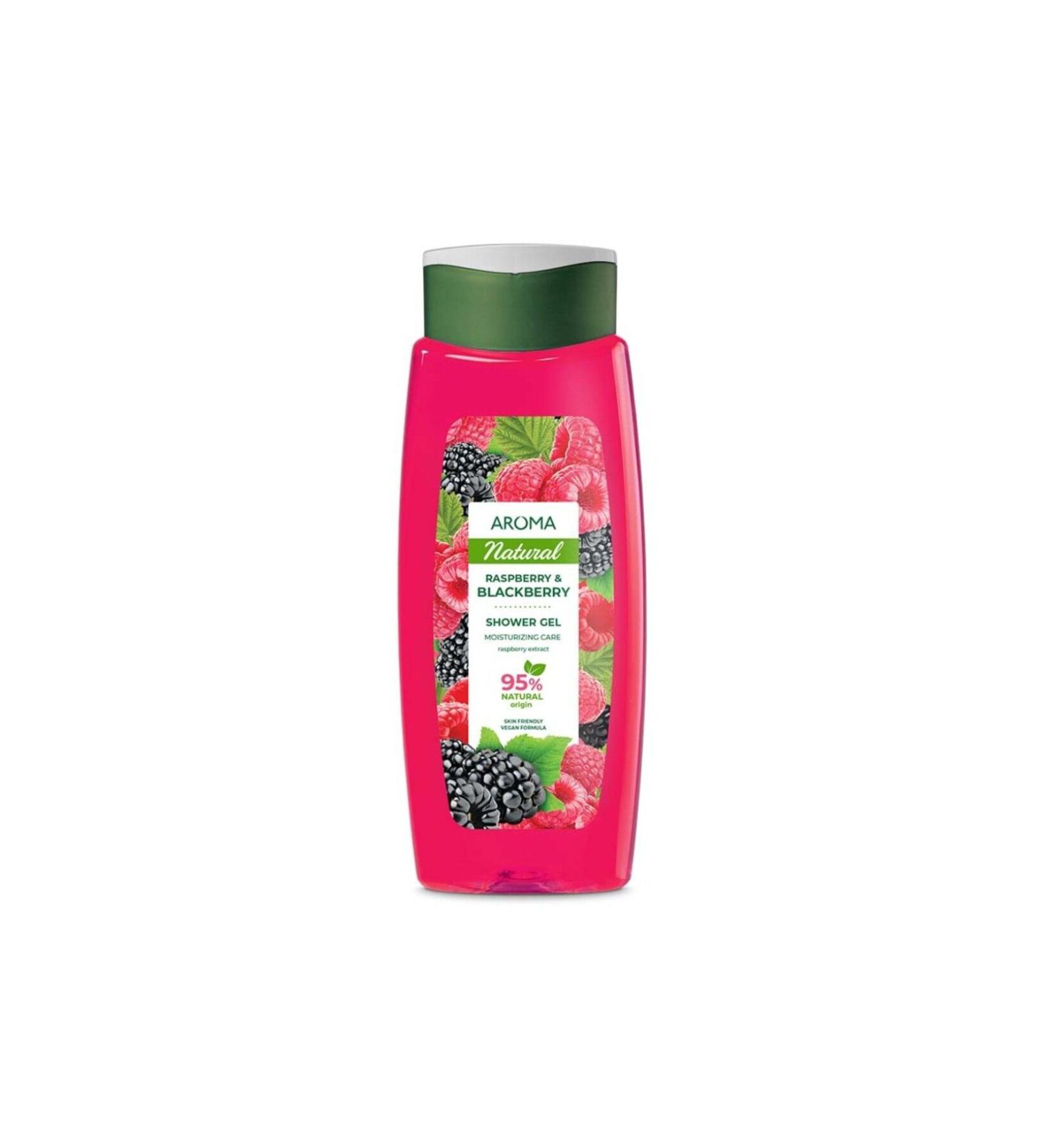 AROMA NATURAL RASPBERRY & BLACKBERRY HERBAL SHOWER GEL 400 ml