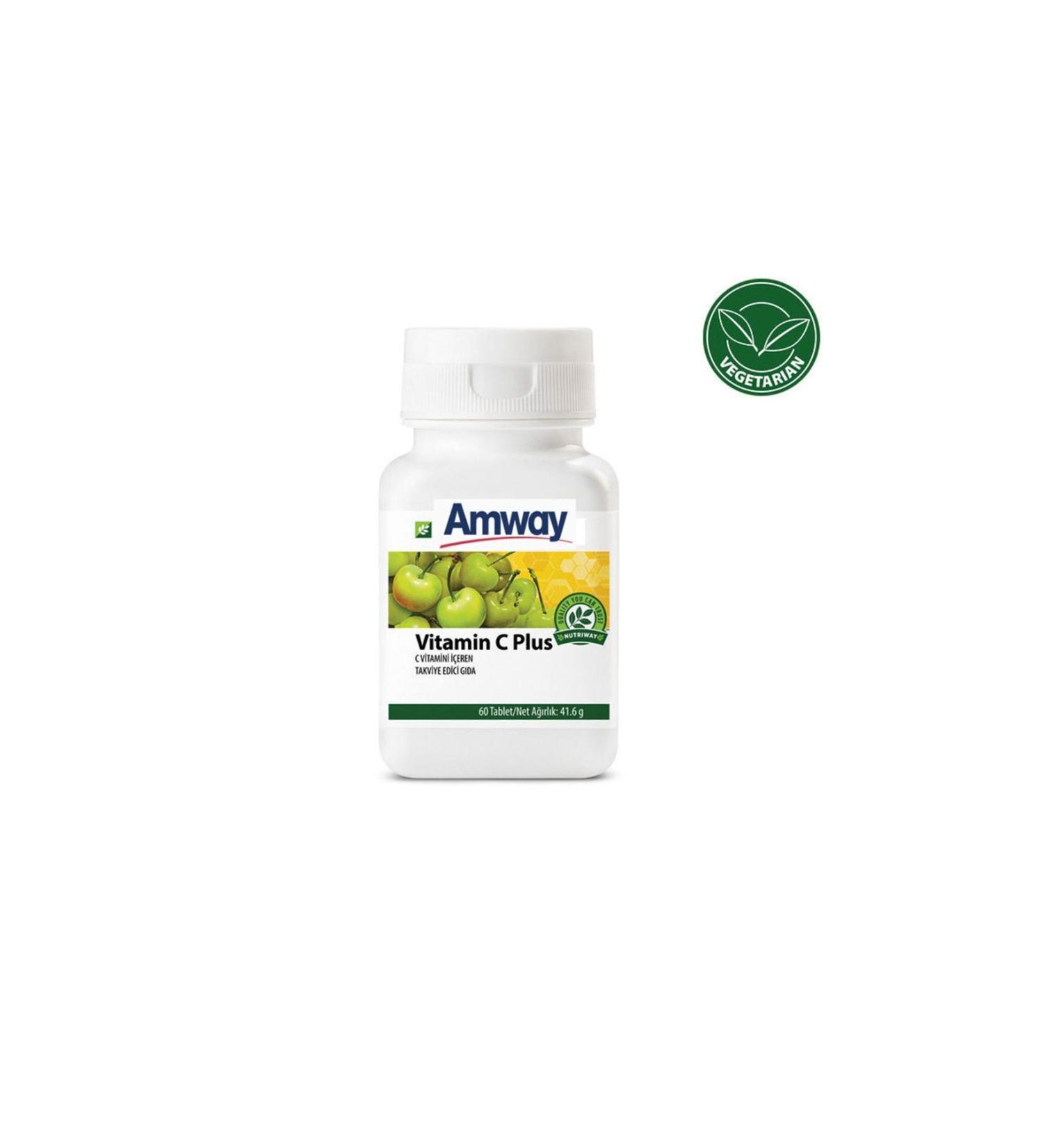 Amway Vitamin C Plus 60 Tablets - Buy Online on GoSupps.com