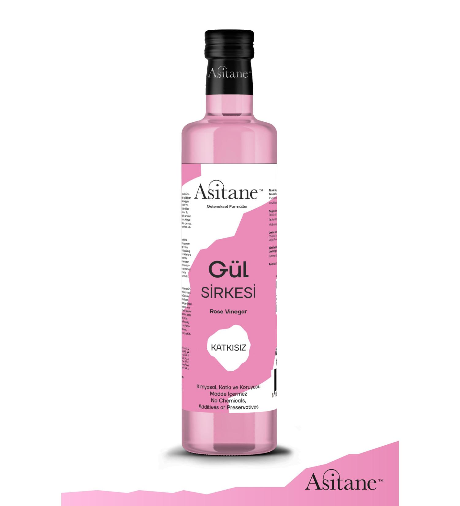 Acidane Rose Vinegar Natural Fermentation - Rose Vinegar 500 Ml