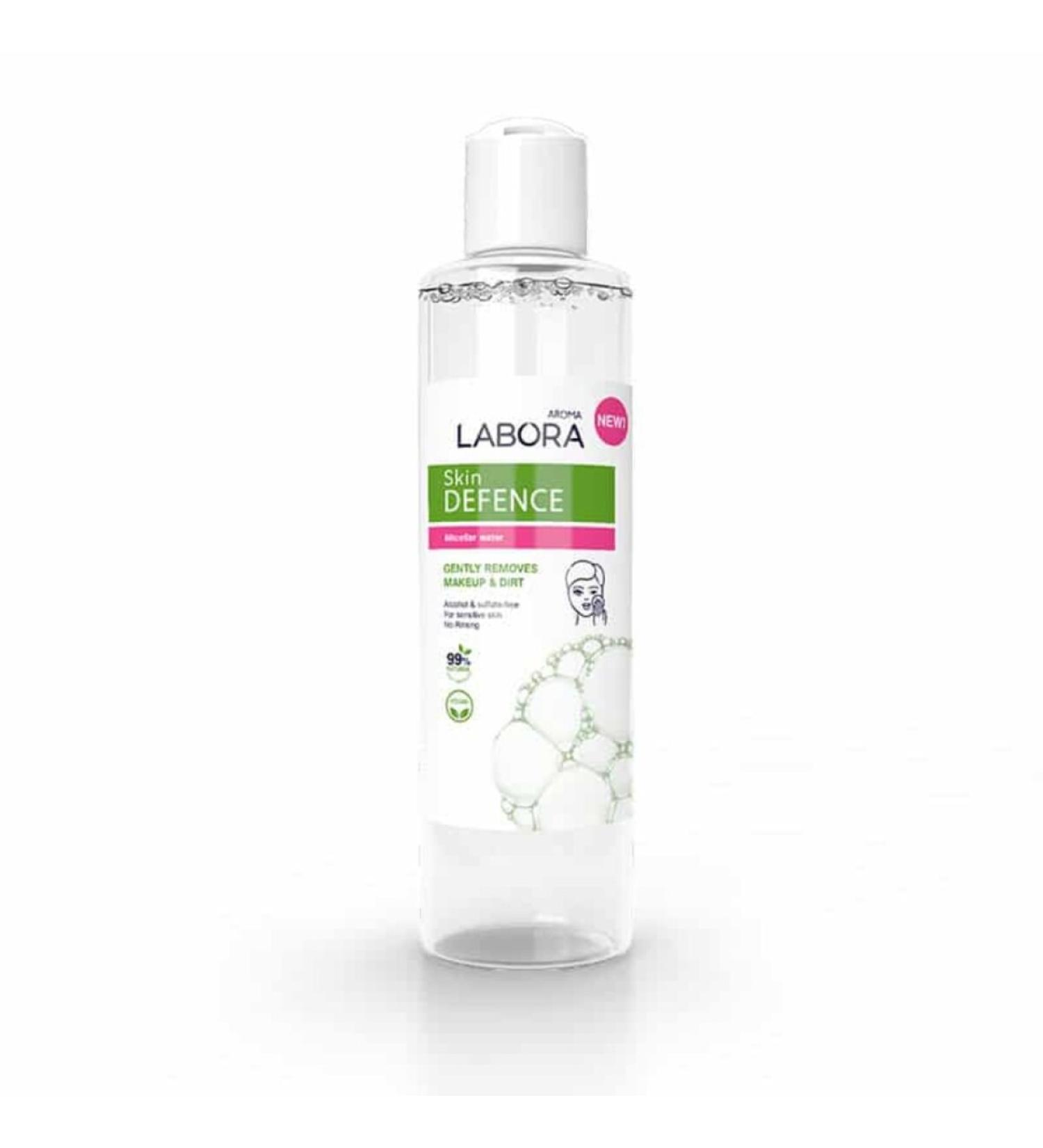AROMA NATURAL LABORA SKIN DEFENCE Micellar Make-Up Remover Water 99% HERBAL 250 ml