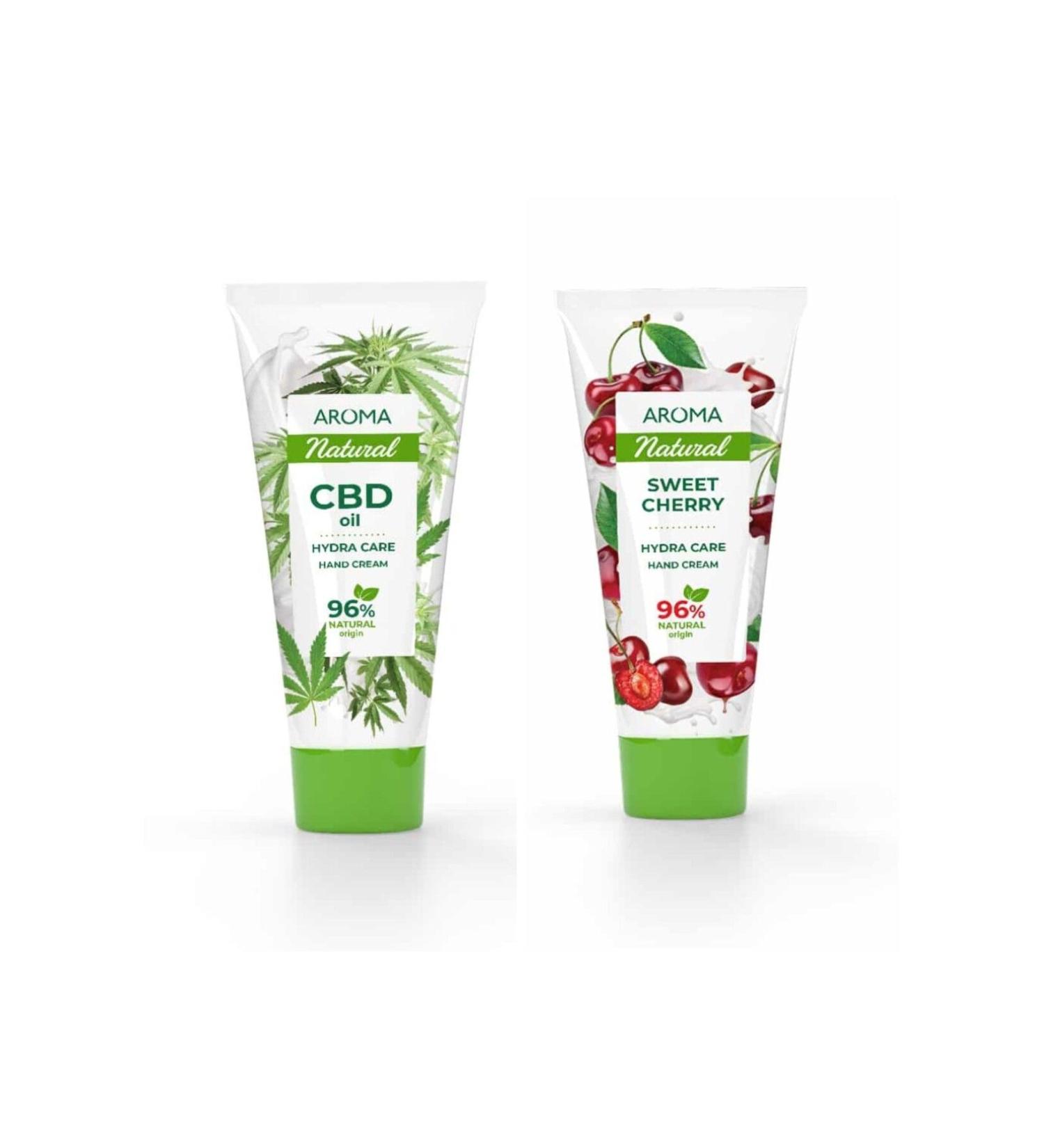 AROMA NATURAL Cocoa Butter 75 + AROMA NATURAL SWEET CHERRY 96% HERBAL 75 ml Hand Cream
