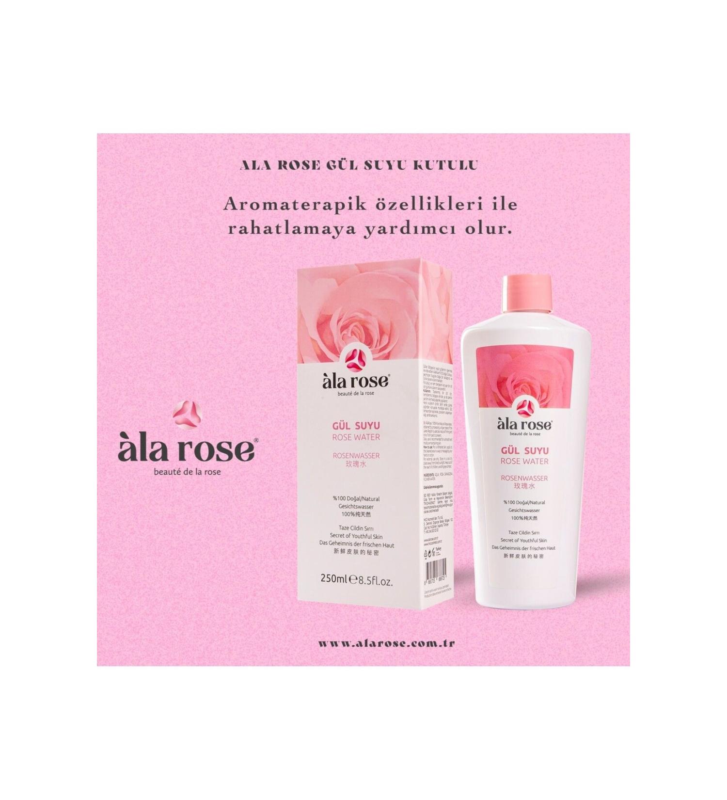 Ala Rose Alarose Natural Rosewater 250 ml - Buy Online on GoSupps.com