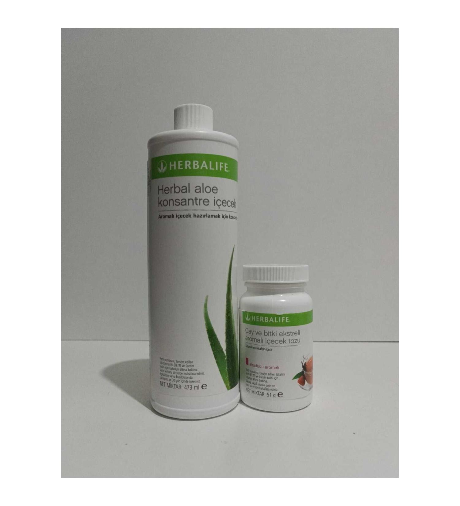 Herbalife Aloe Set + Raspberry Tea 50 Gr Fast Weight Control