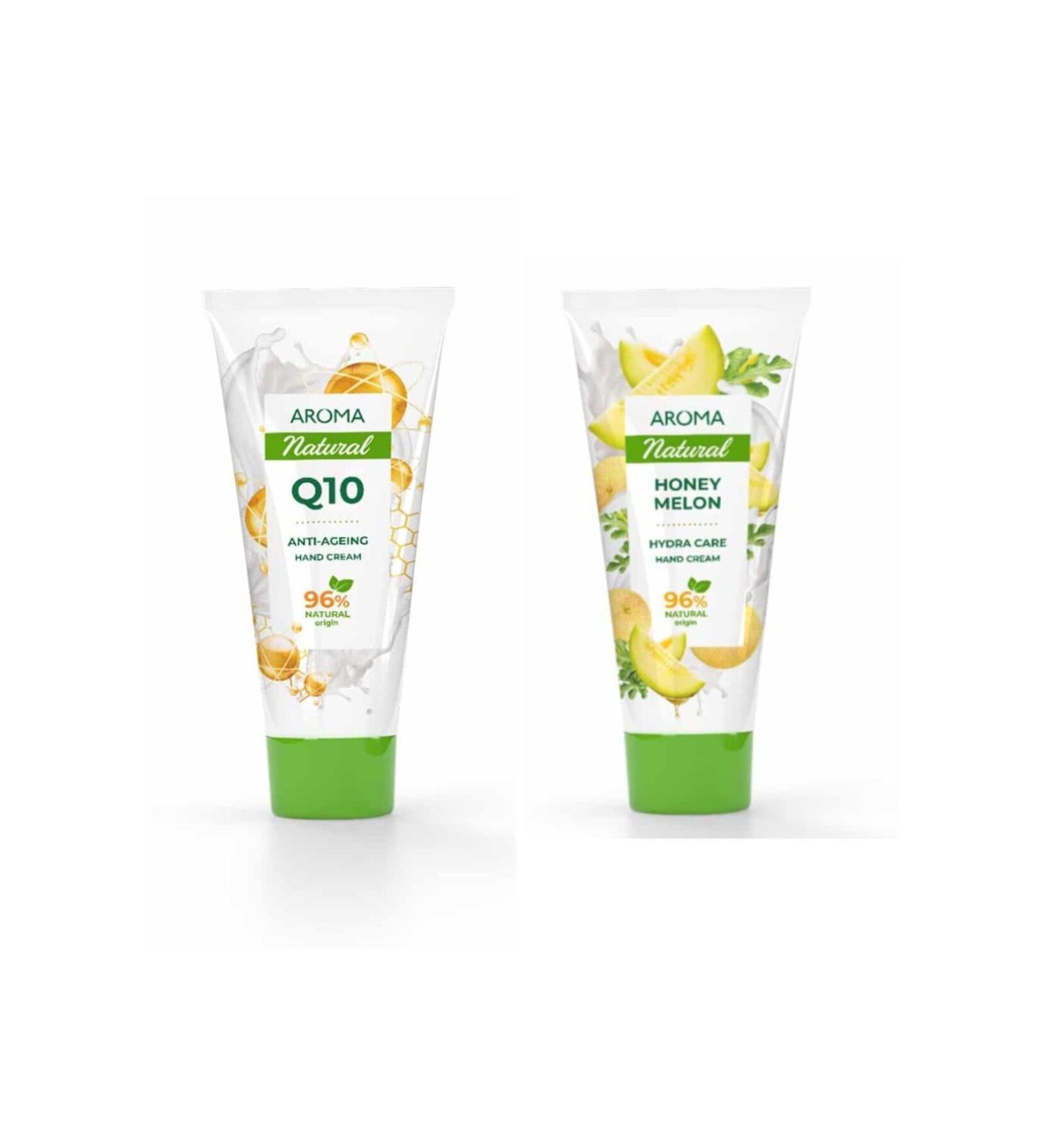AROMA NATURAL Q10 75 ml + HONEY MELON 75 ml HAND CREAM