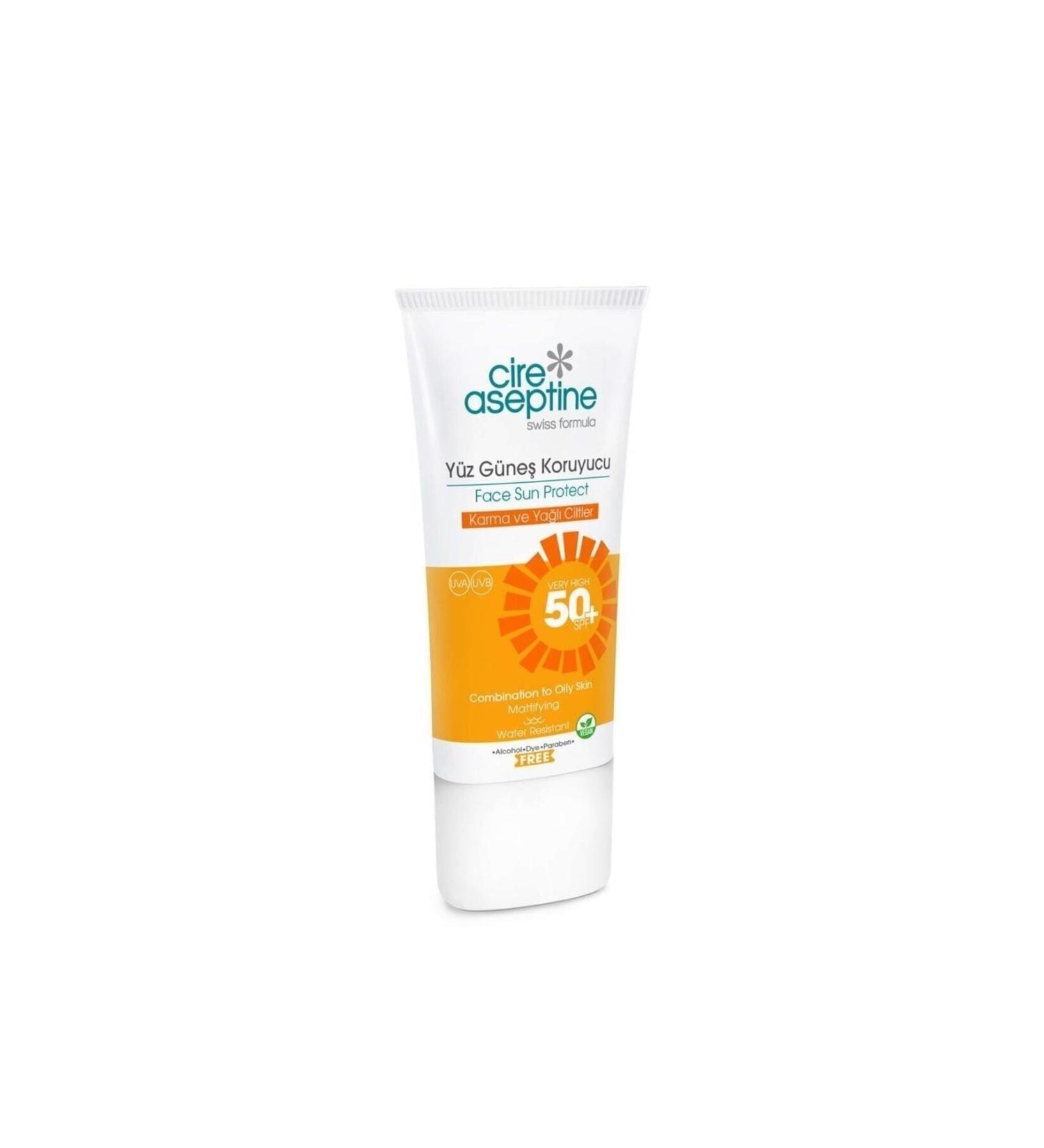 Cire Aseptine Face Sunscreen Spf 50 Combination and Oily Skin 50 ml