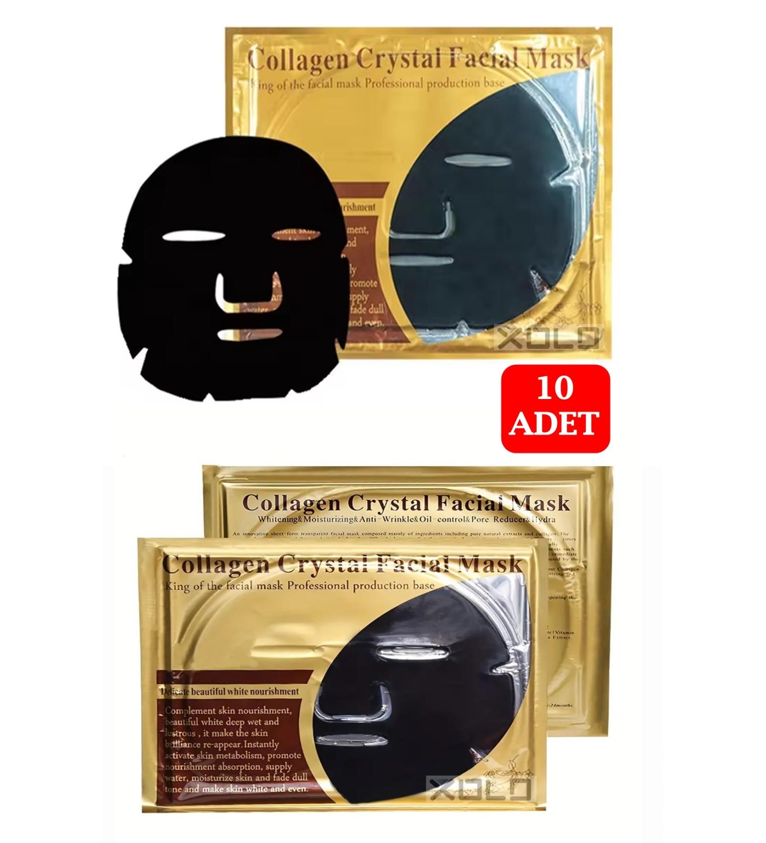 Xolo 10 Pcs Active Charcoal Collagen Face Mask