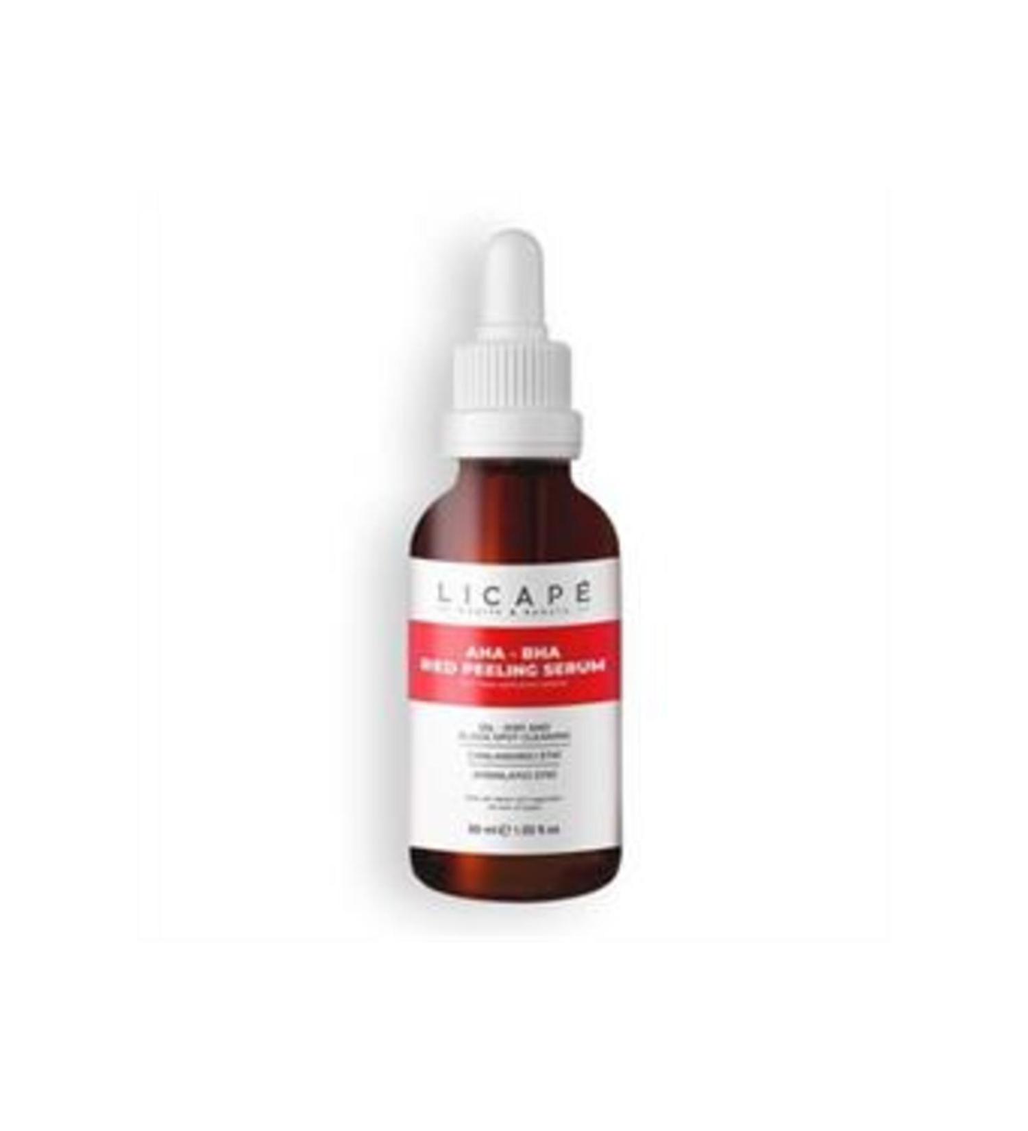 Baby ( CLAY MASK GIFT ) Licape Skin Revitalizer Aha -Bha Red Peeling Serum 30ml ( 1 PIECE )