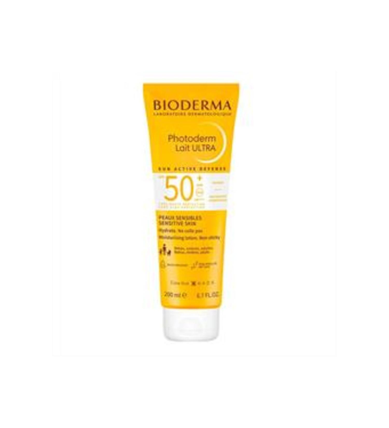 Baby ( CLAY MASK GIFT ) Bioderma Photoderm Lait Ultra Sun Lotion SPF 50+ 200ml ( 1 PIECE )