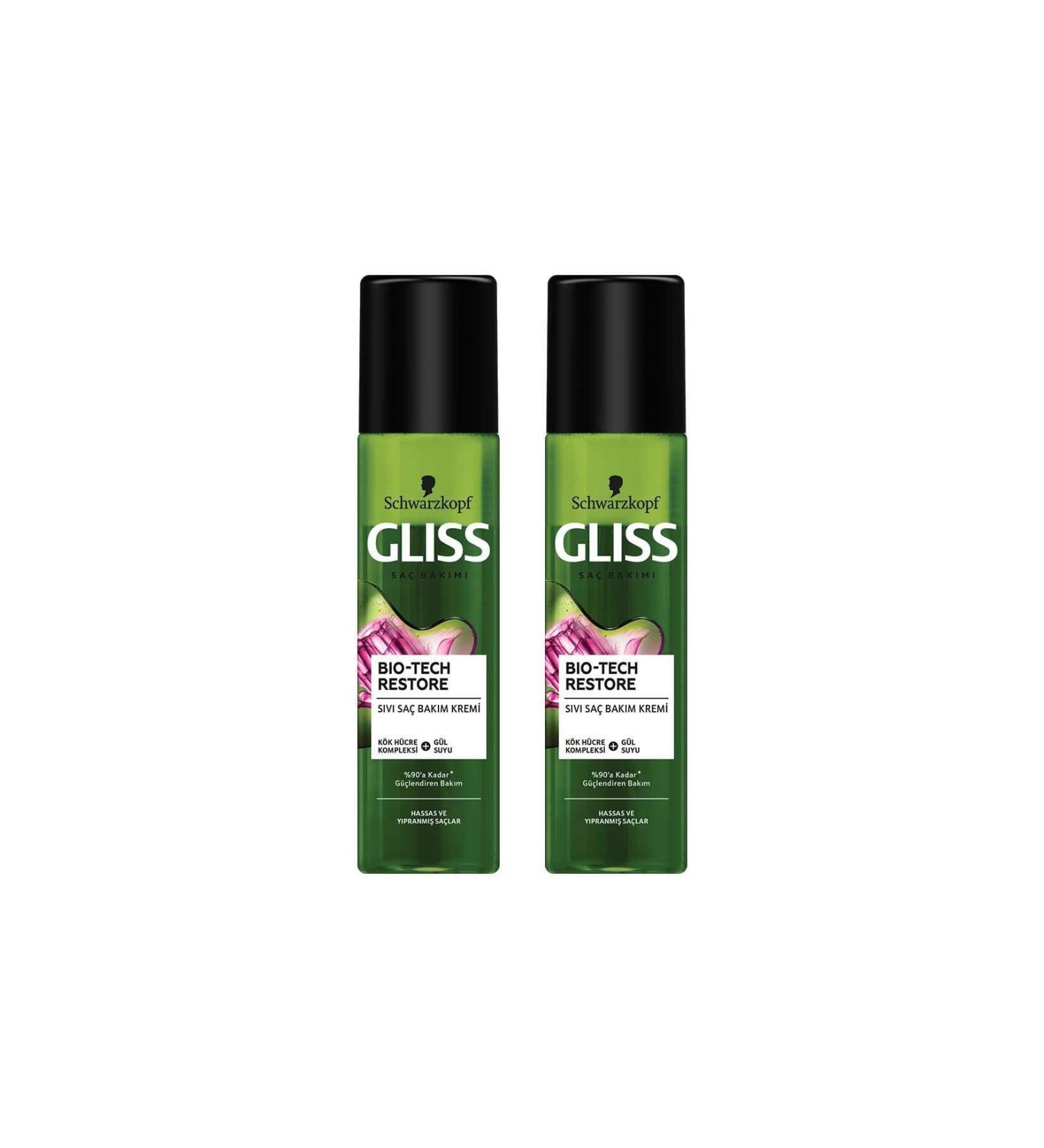 Gliss Bio-tech Strengthening Care Leave-In Liquid Hair Conditioner 200 ml 2-pack - Buy Online on GoSupps.com