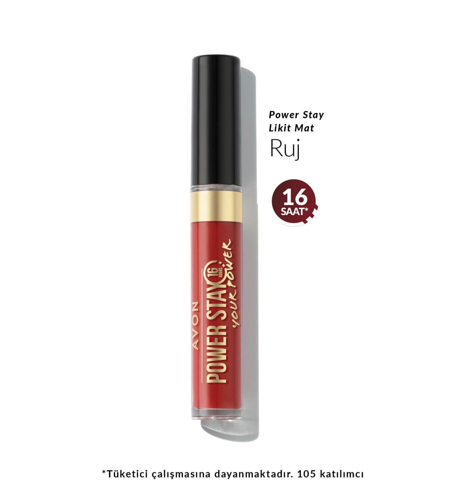 Avon Power Stay Liquid Matte Lipstick Soaring Scarlet - Buy Online on GoSupps.com