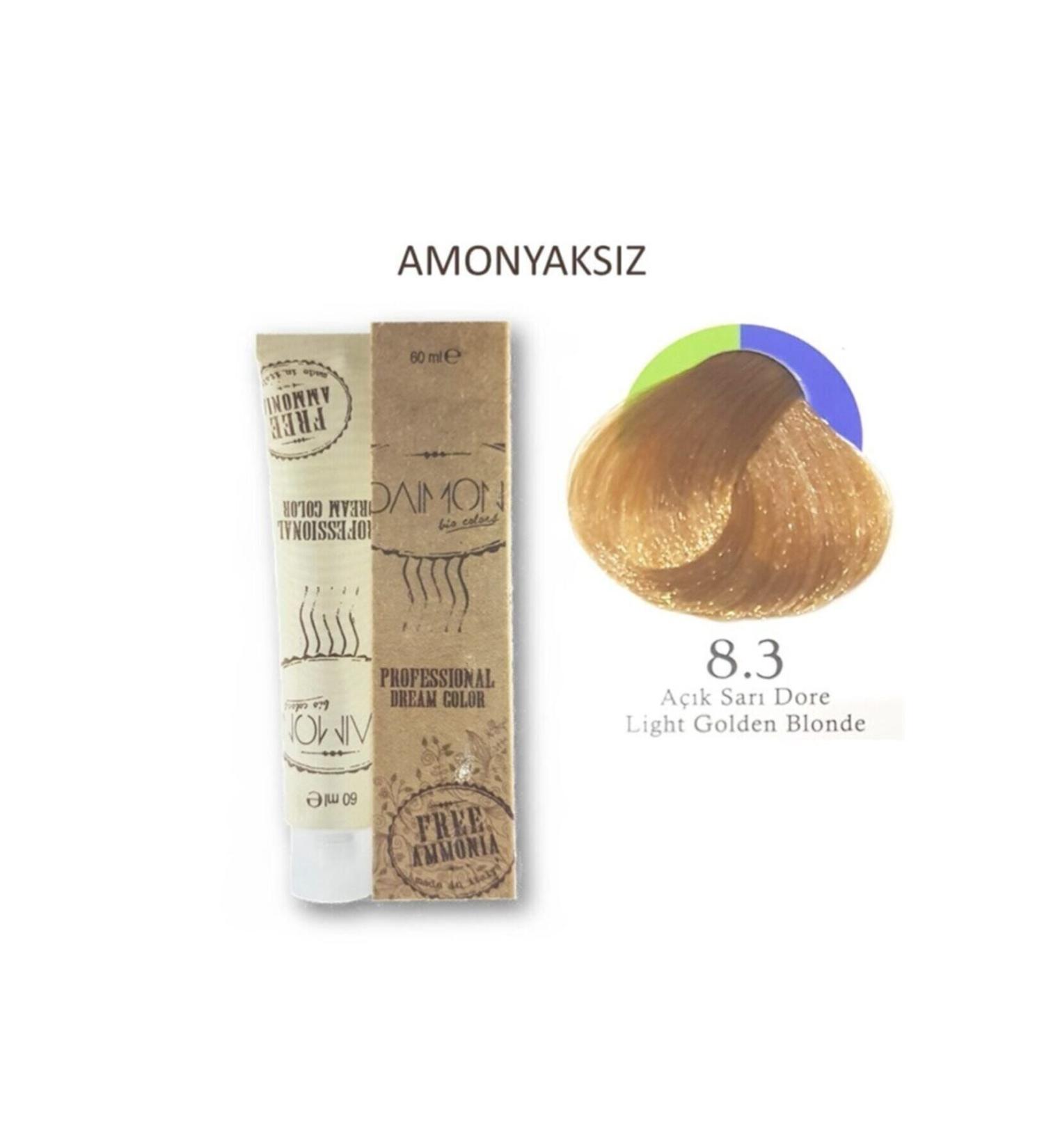 DAIMON Fa Ammonia Free Hair Dye 8.3 Light Blonde Gold