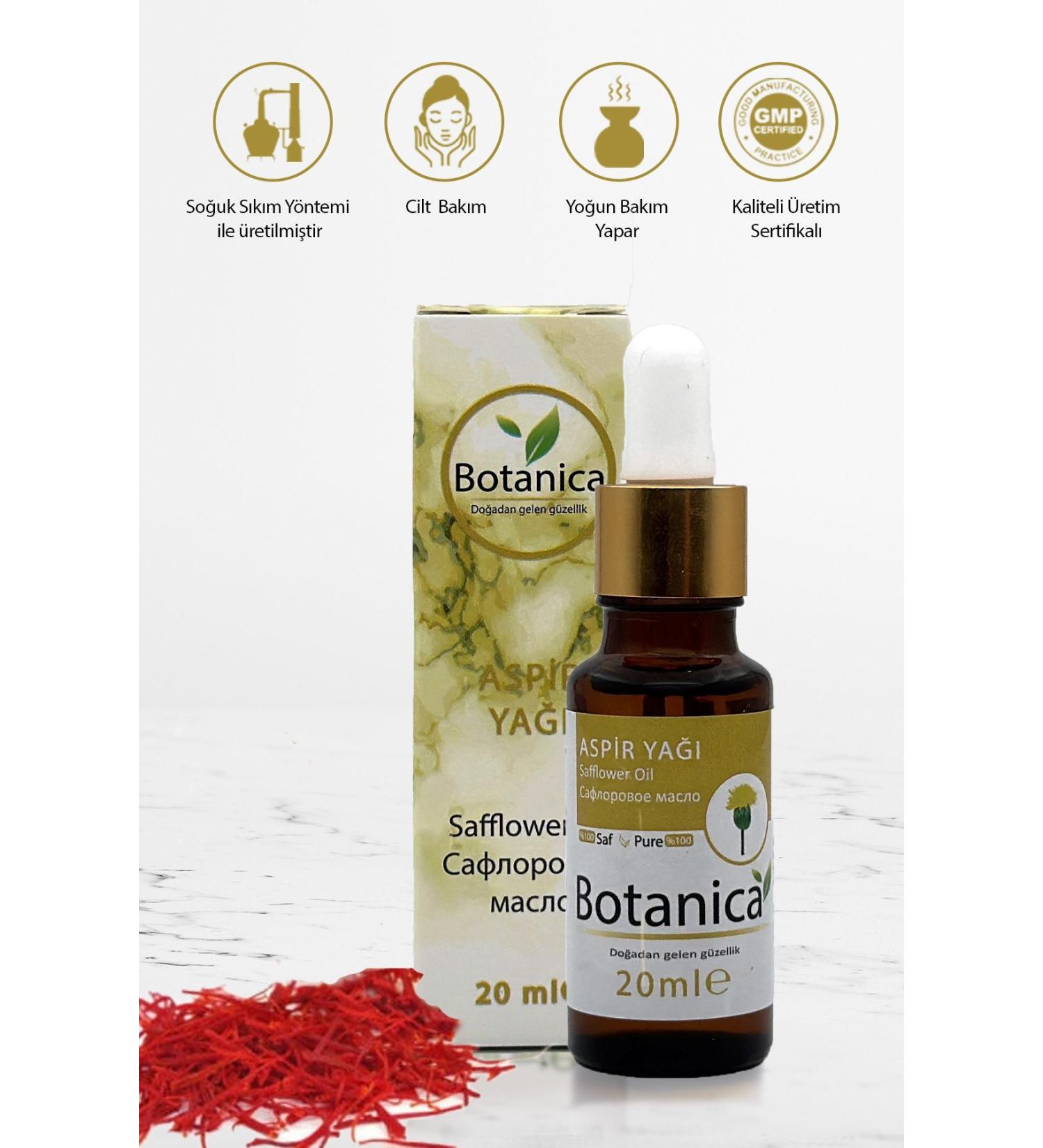 botanica Safflower Oil - Safflower Oil - ( Strengthening Hair Roots ) Hair Nourishing Oils Care Oil 20 Ml