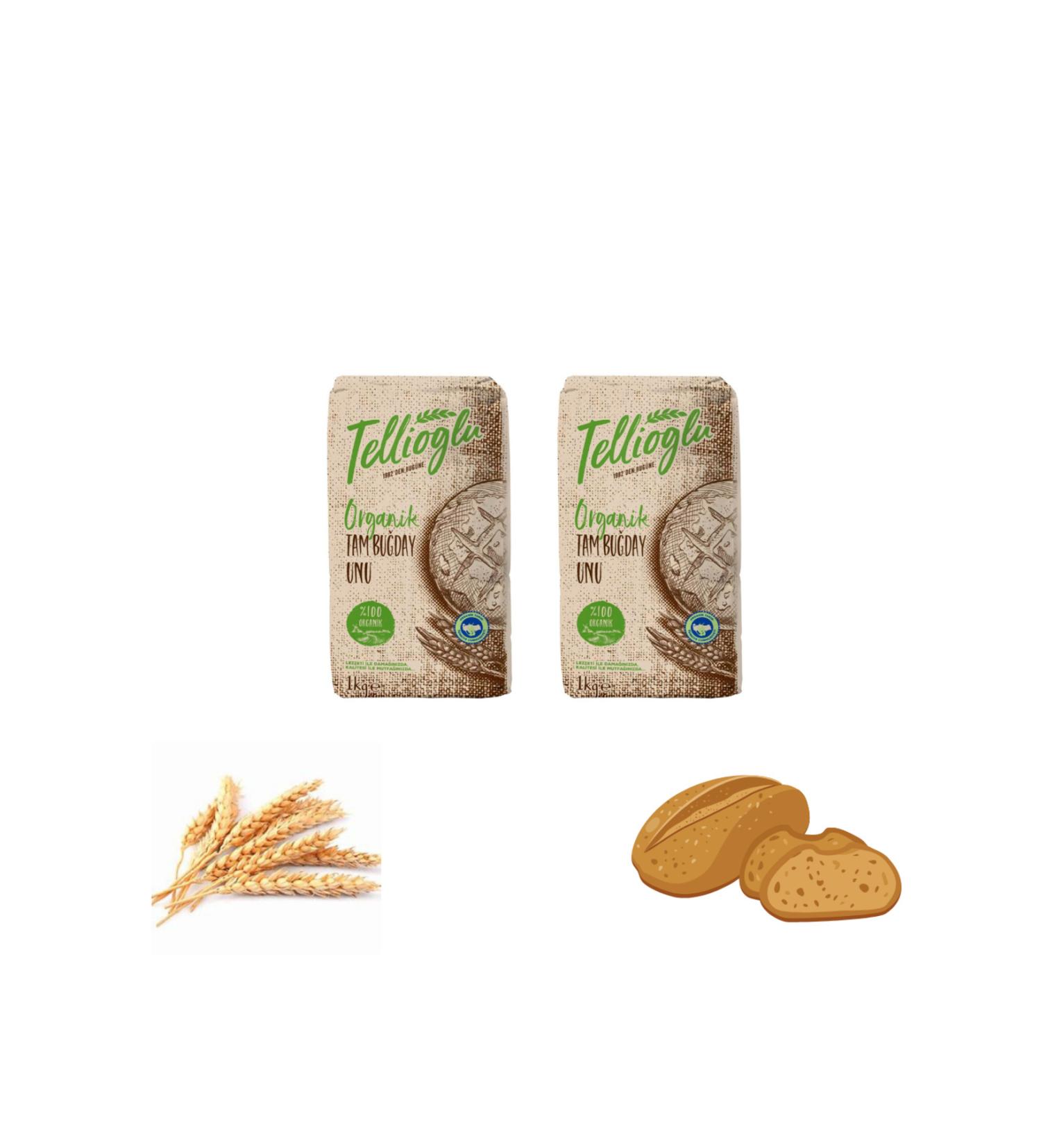 tellio lu TELL O LU ORGANIC WHOLE WHEAT 1 KG 2 PIECES 1KG X 2