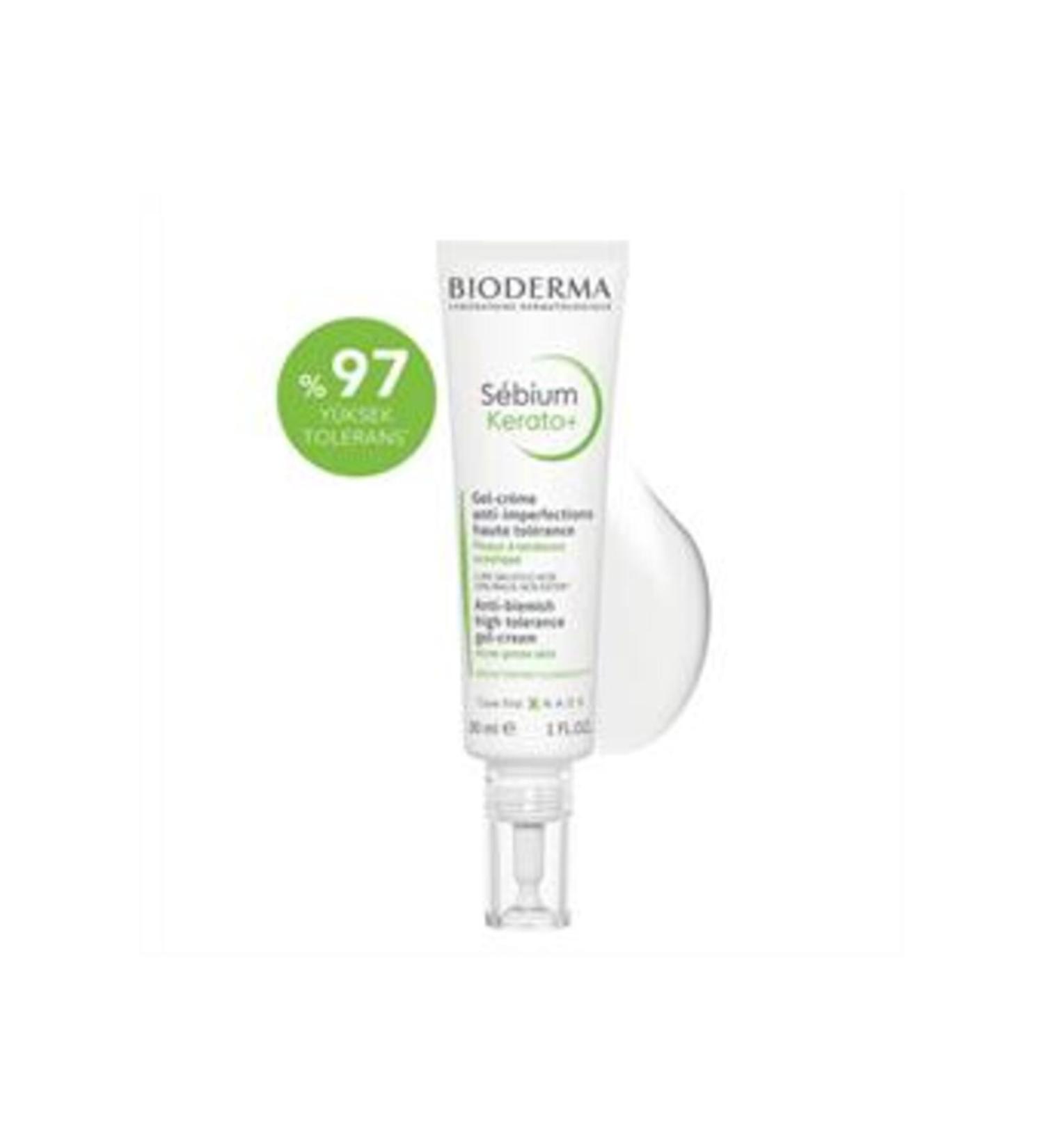 Baby ( CLAY MASK GIFT ) Bioderma Sebium Kerato+ Gel Cream 30ml ( 1 PIECE )