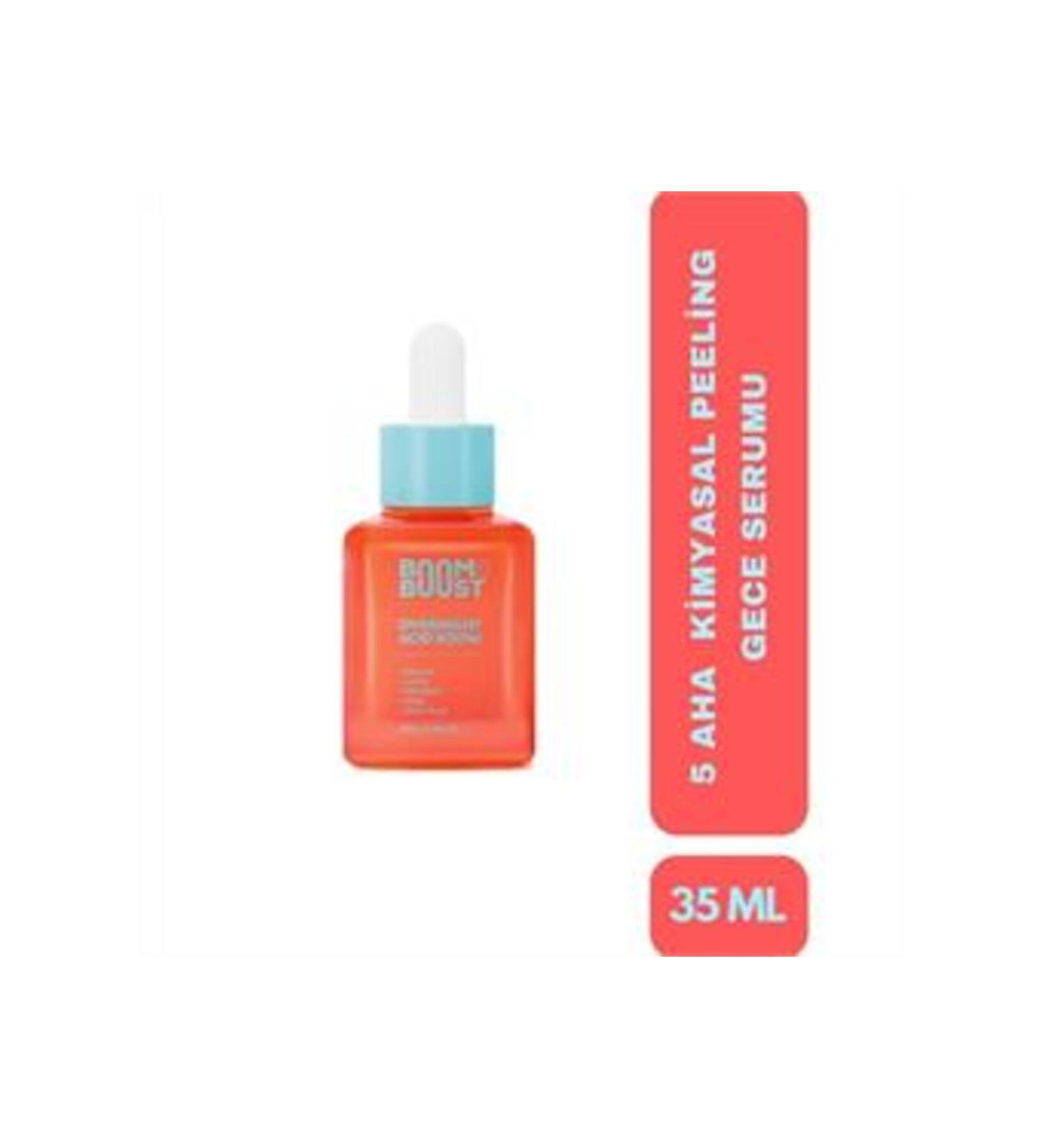 Baby ( CLAY MASK GIFT ) Boom and Boost Aha/Bha Overnight Acid Boom Night Serum 35ml ( 1 PIECE )