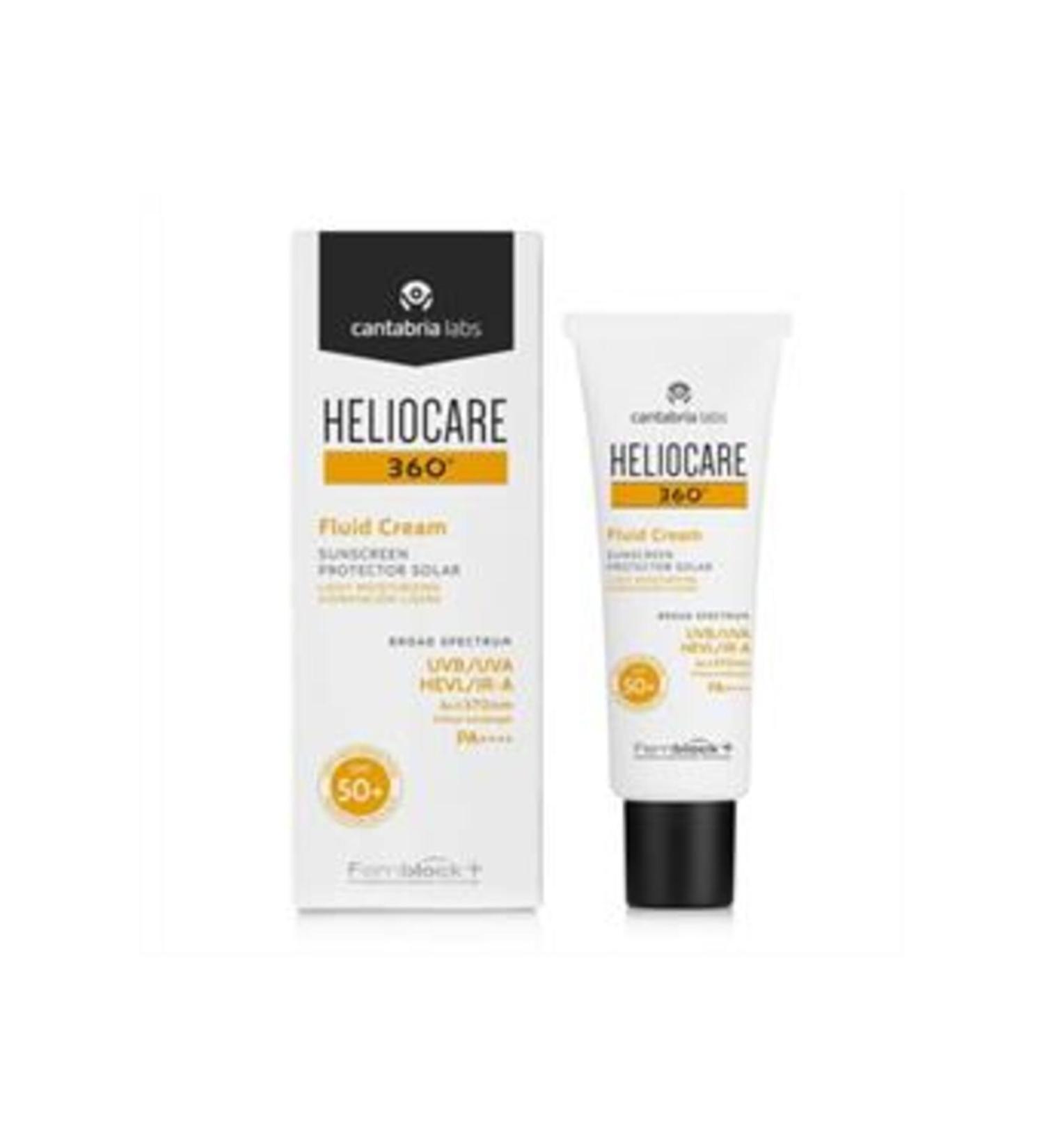 Baby ( CLAY MASK GIFT ) Heliocare 360 Fluid Cream Spf50+ Protective Sun Cream 50ml ( 1 PIECE )