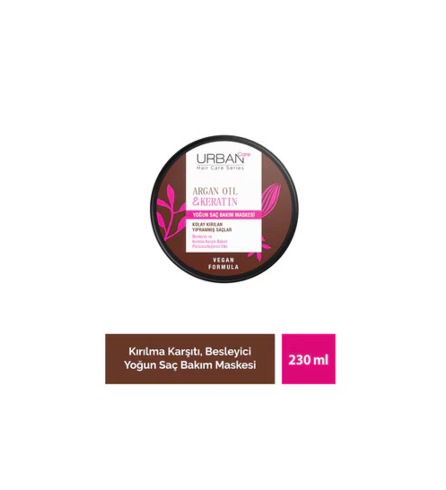 Urban Care Argan Oil and Keratin Intensive Hair Care Mask 230 Ml - Buy Online on GoSupps.com