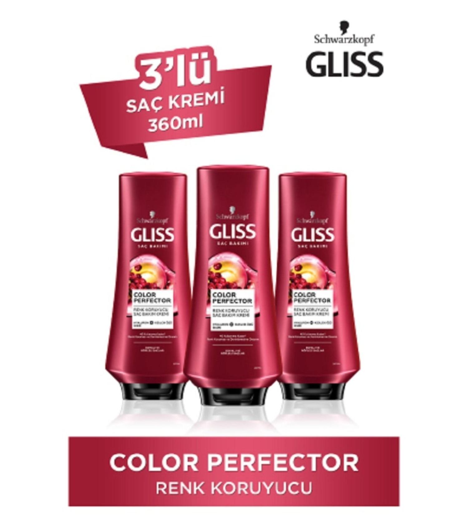 Gliss Color Perfector Color Protecting Conditioner 360 Ml X 3 Pieces - Buy Online on GoSupps.com