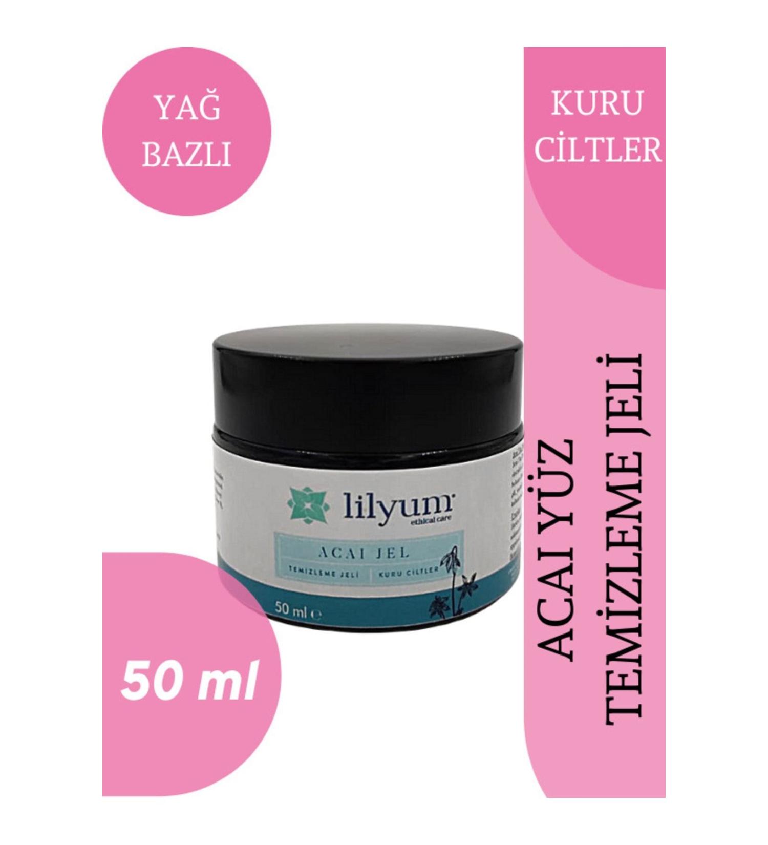 Lilyum Ethic Care Acai Facial Cleansing Gel - Dry Skin - 50 Ml