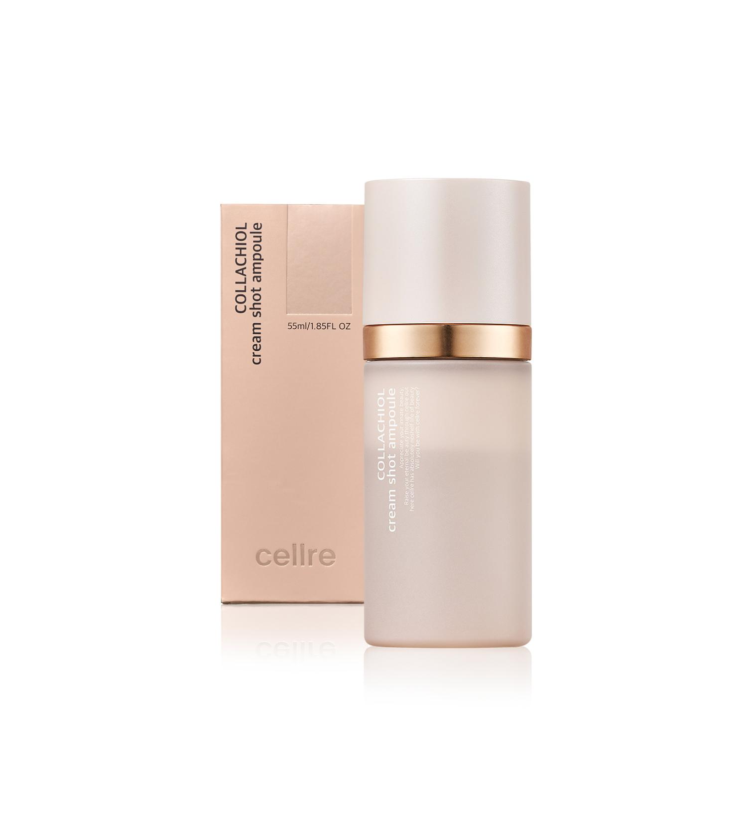 CELLRE Double Layer 3 in 1 Collagen Bakuchiol Shot Cellre Collachiol Mist Tonic + Serum + Cream 55 ML