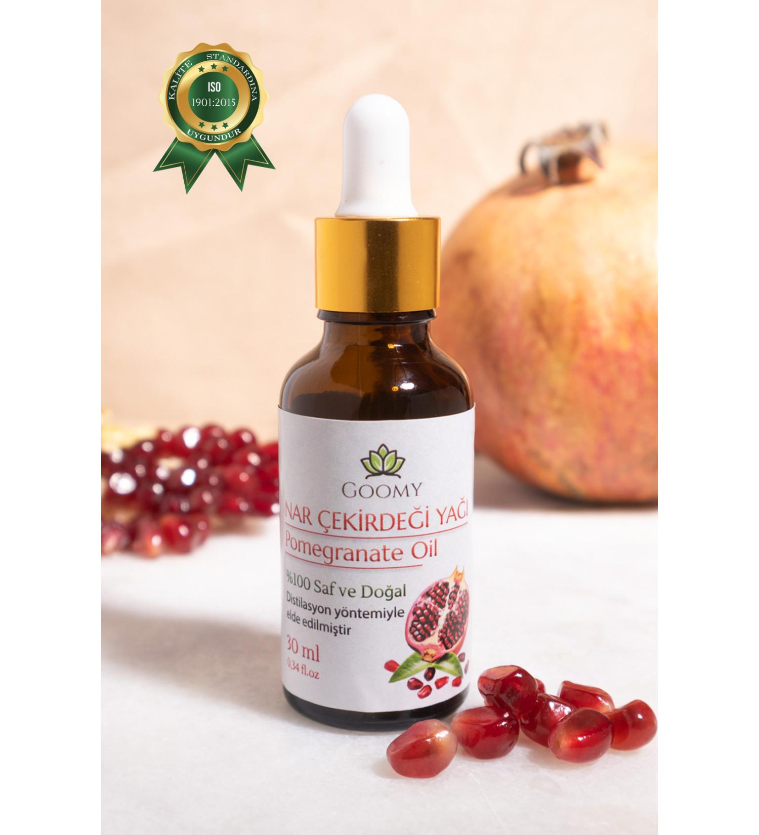 GOOMY Pomegranate Seed Oil Cold Pressed 30 ml 0 Pure and Natural Pomegranate Carrier Oil
