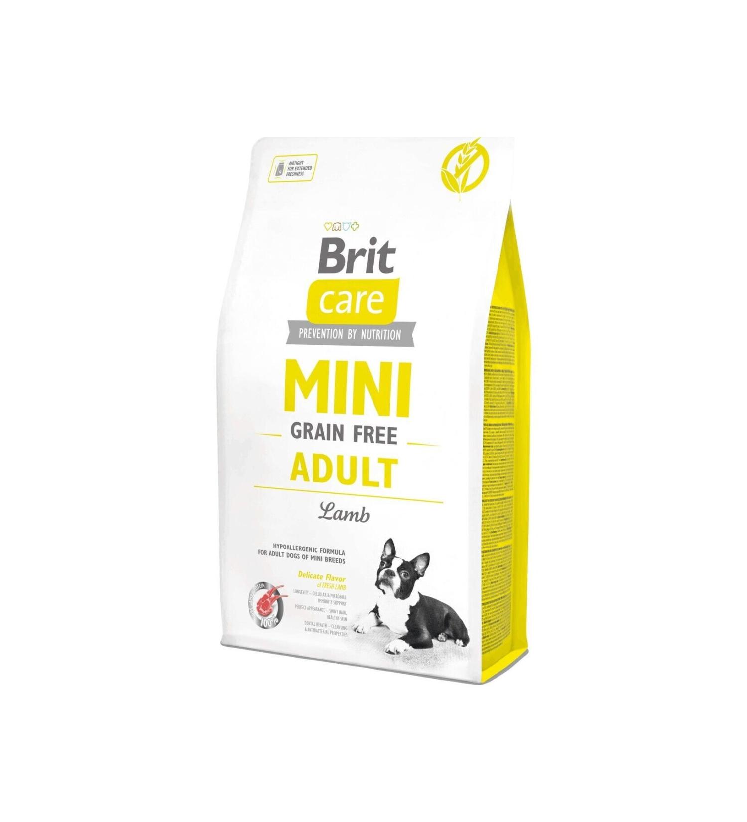Brit Care Mini Adult Lamb Meat Grain-Free Small Breed Dog Food 2 Kg