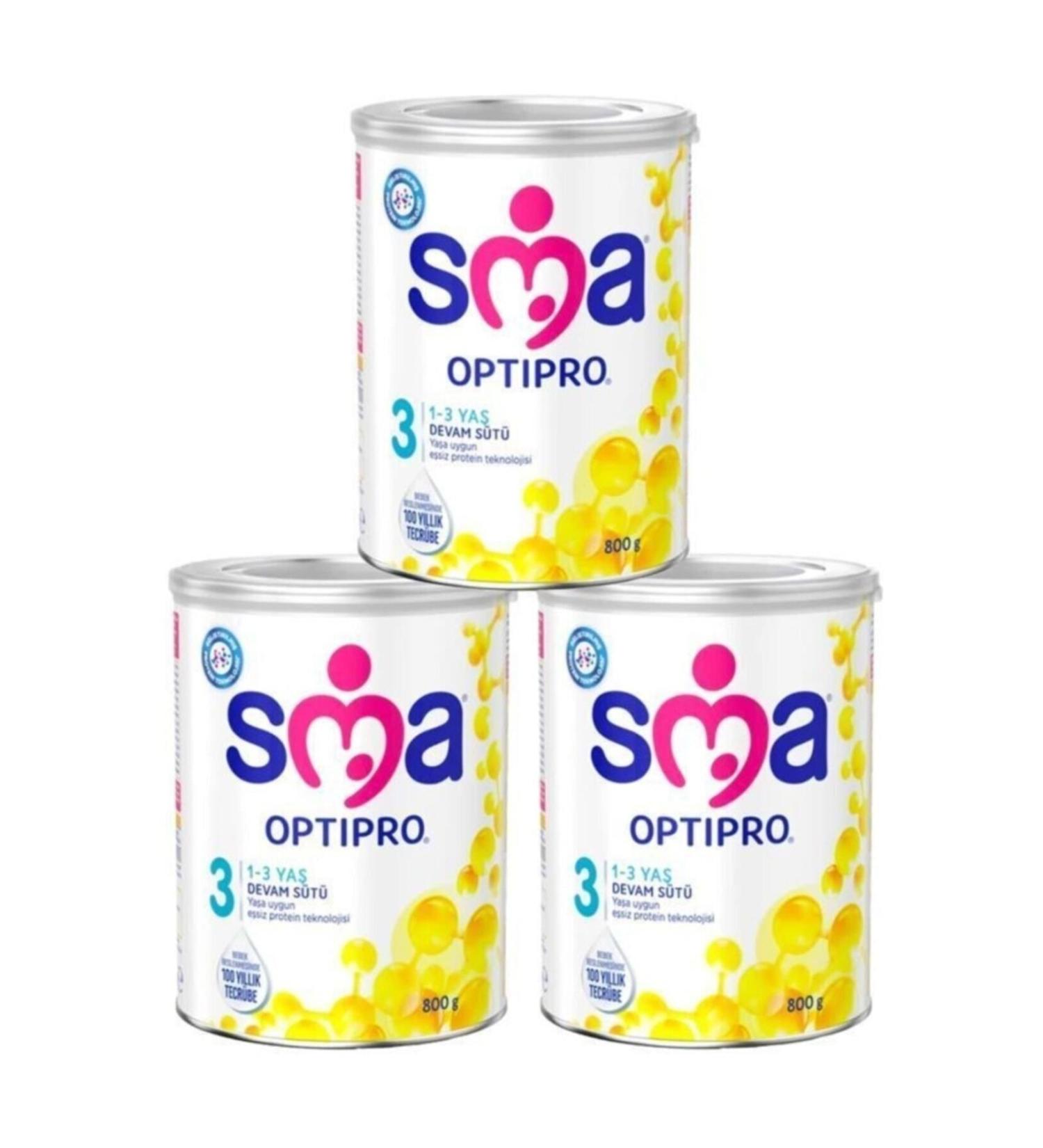 SMA Optipro 3 Follow-on Milk 800 gr X 3 Pieces