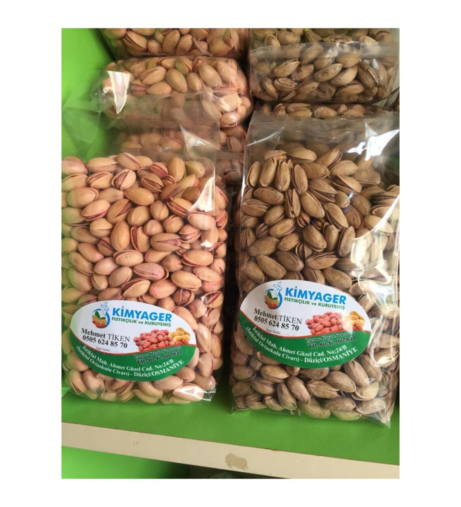 CHEMIST PISTACHIO AND DRIED NUT 500 Gr Antep Pistachio 500 Gr Siirt Pistachio