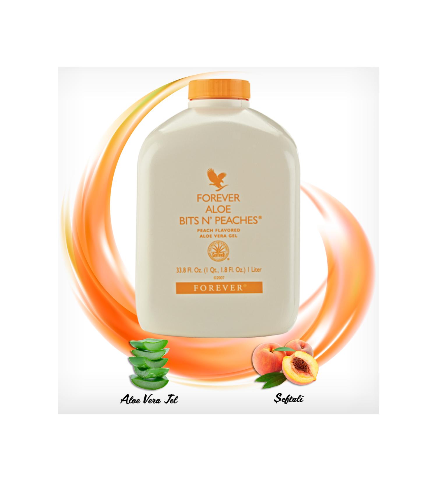 Forever Living Products Forever Aloe Bits N' Peaches - Buy Online on GoSupps.com