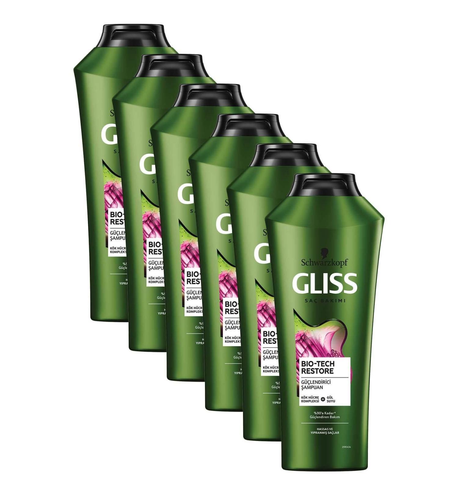 Gliss Bio-tech Strengthening Shampoo 360 ml X 6 Pieces - Buy Online on GoSupps.com