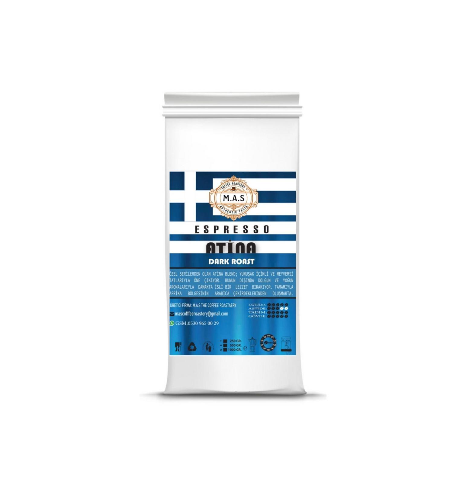 MAS THE COFFEE ROASTERY 1 Kg Espresso Athens Blend (BEANS OR GROUND) Coffee.