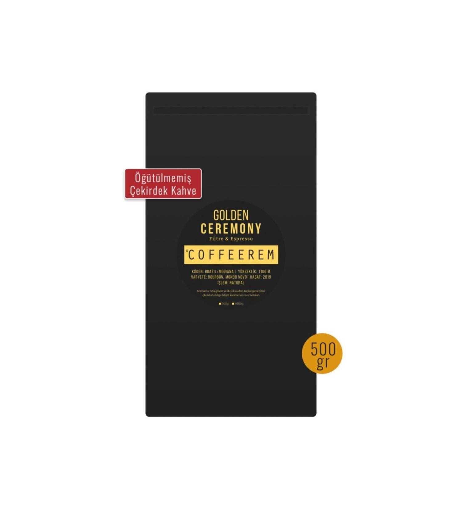 Coffeerem Golden Ceremony 500gr Filter & Espresso Bean Coffee