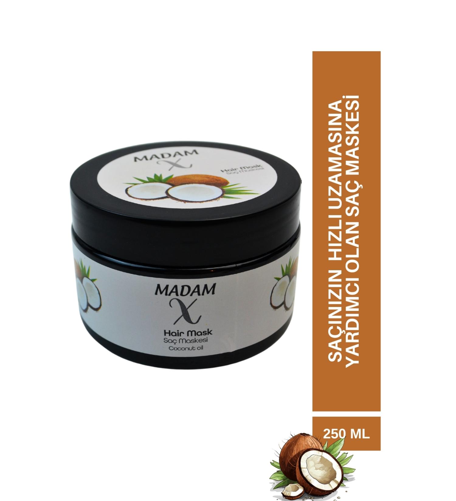 MADAM X Fast Hair Growth Helper Hair Mask - Coconut Oil Hair Mask - 250 ml - Buy Online on GoSupps.com