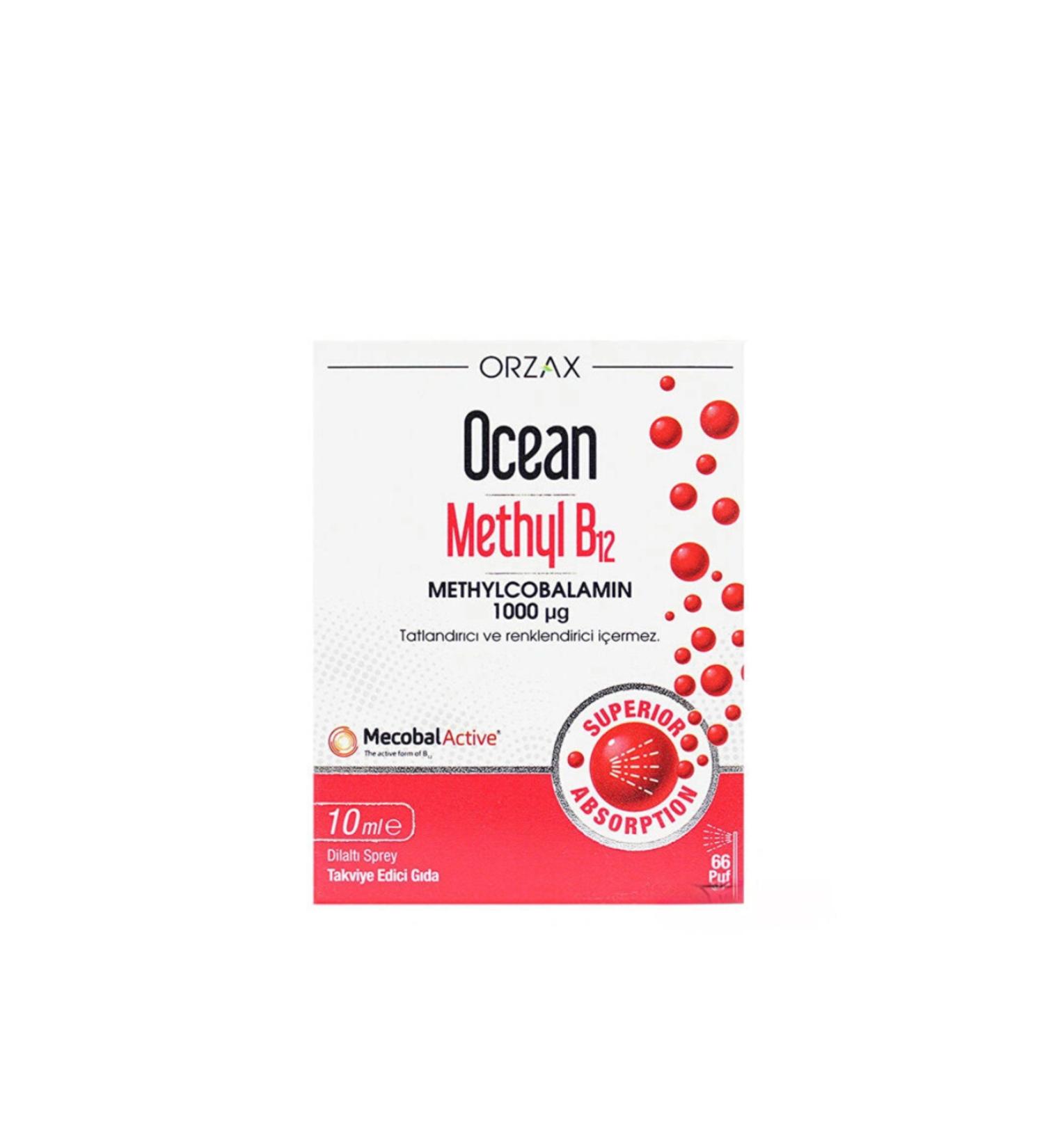 Ocean Orzax Methyl B12 10 ml Food Supplement-MFREYON01007