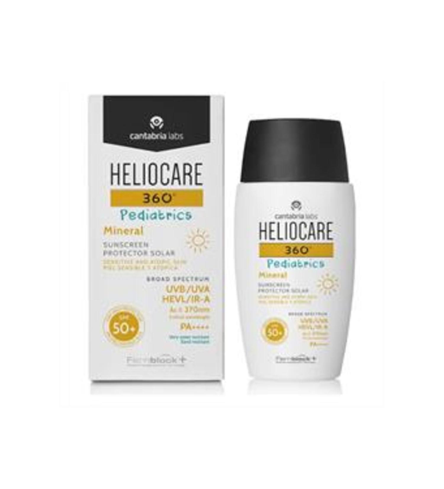 Baby ( CLAY MASK GIFT ) Heliocare 360 Pediatrics Mineral Sun Cream SPF50+ 50ml ( 1 PIECE )