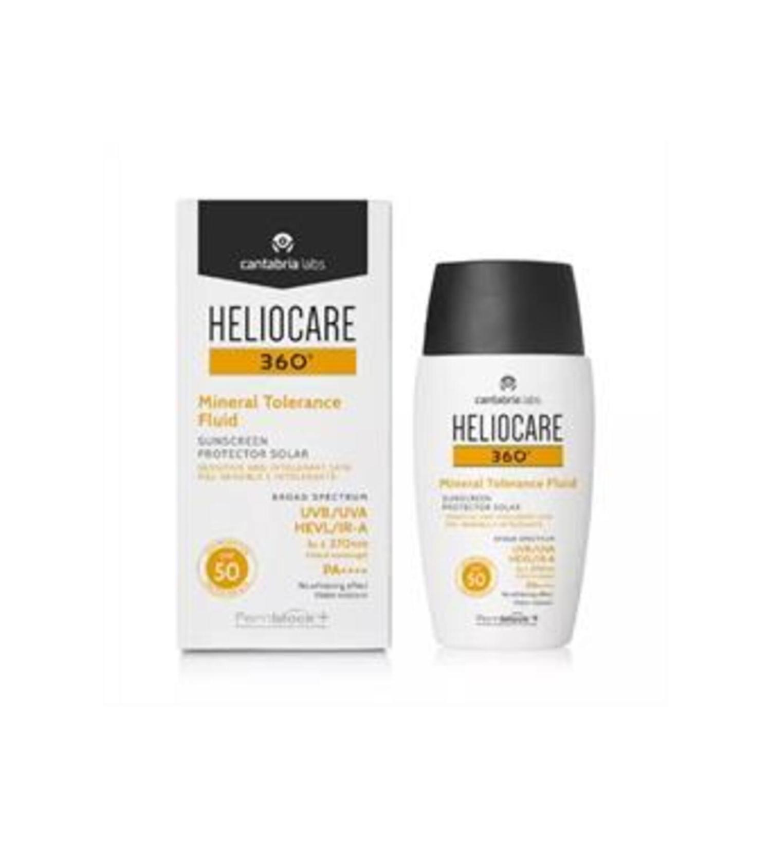 Baby ( CLAY MASK GIFT ) Heliocare 360 Mineral Tolerance Fluid SPF 50 Sunscreen 50ml ( 1 PIECE )